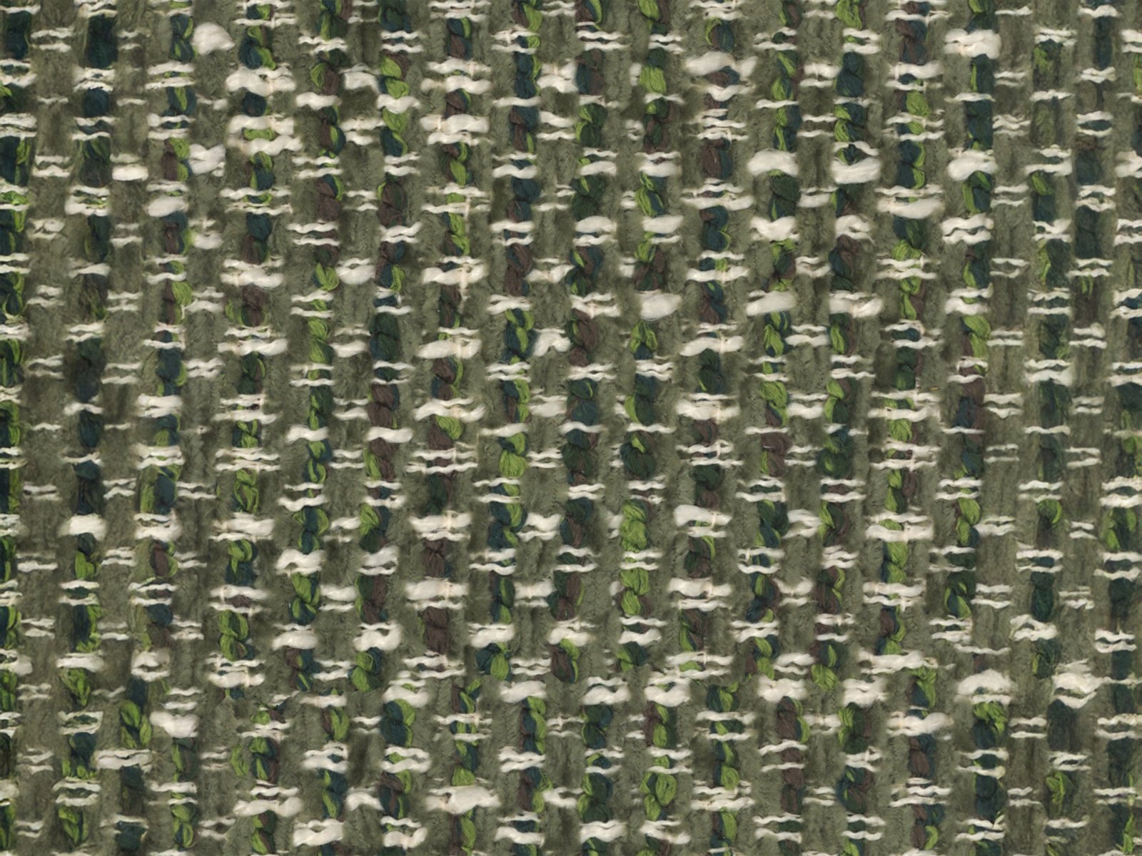 Rectangular Pouf GEORGIA Green Chenille