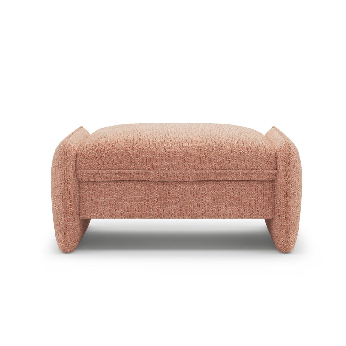 GEORGIA pink chenille pouf