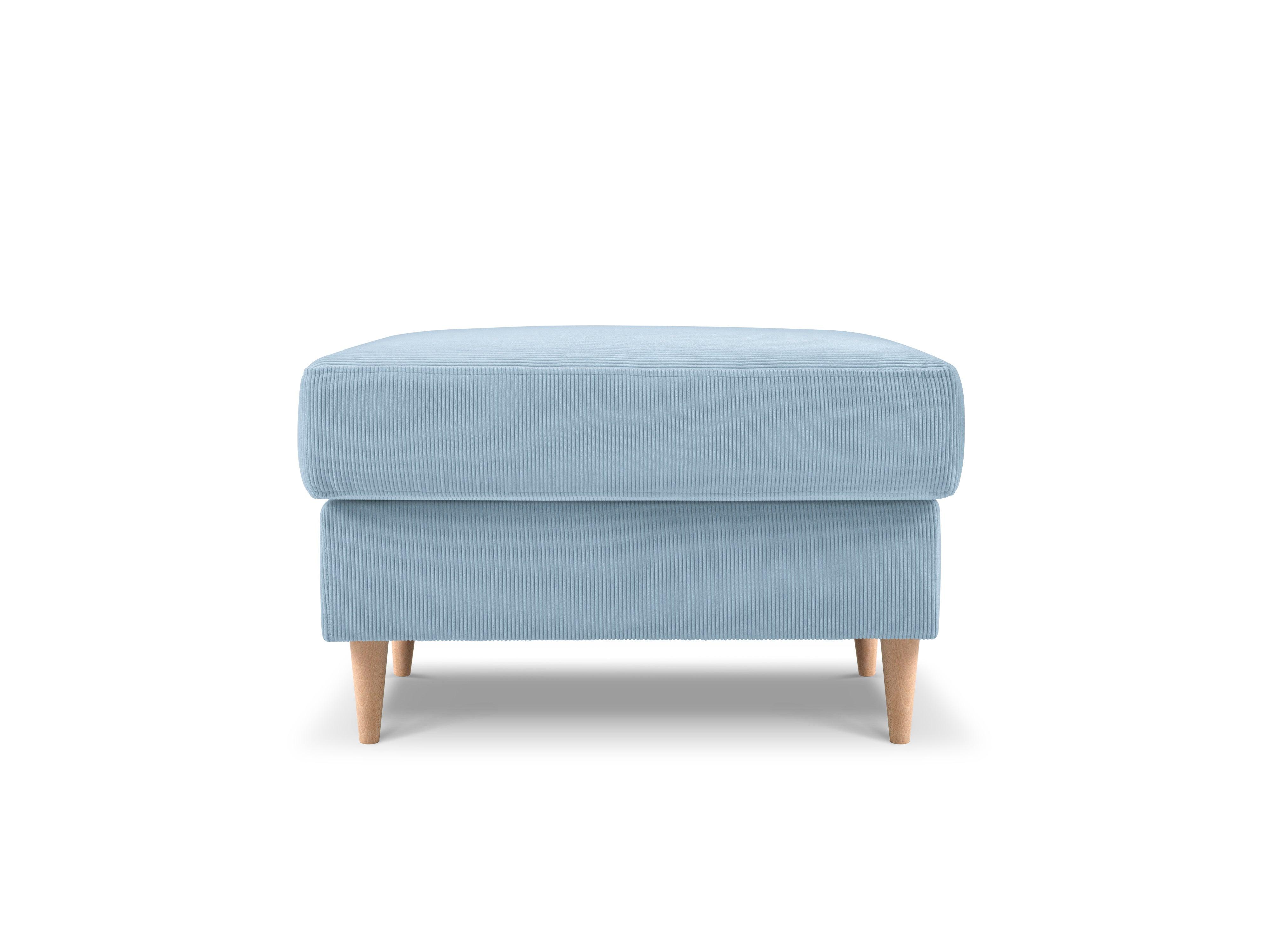 Puf sztruksowy ROSE jasnoniebieski Mazzini Sofas    Eye on Design