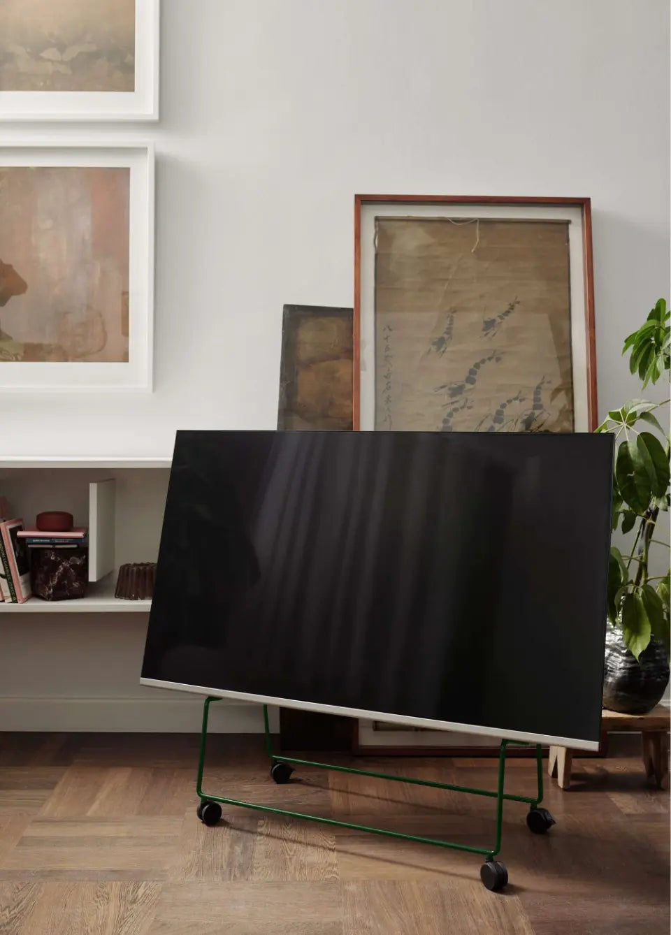 CARRY black TV stand