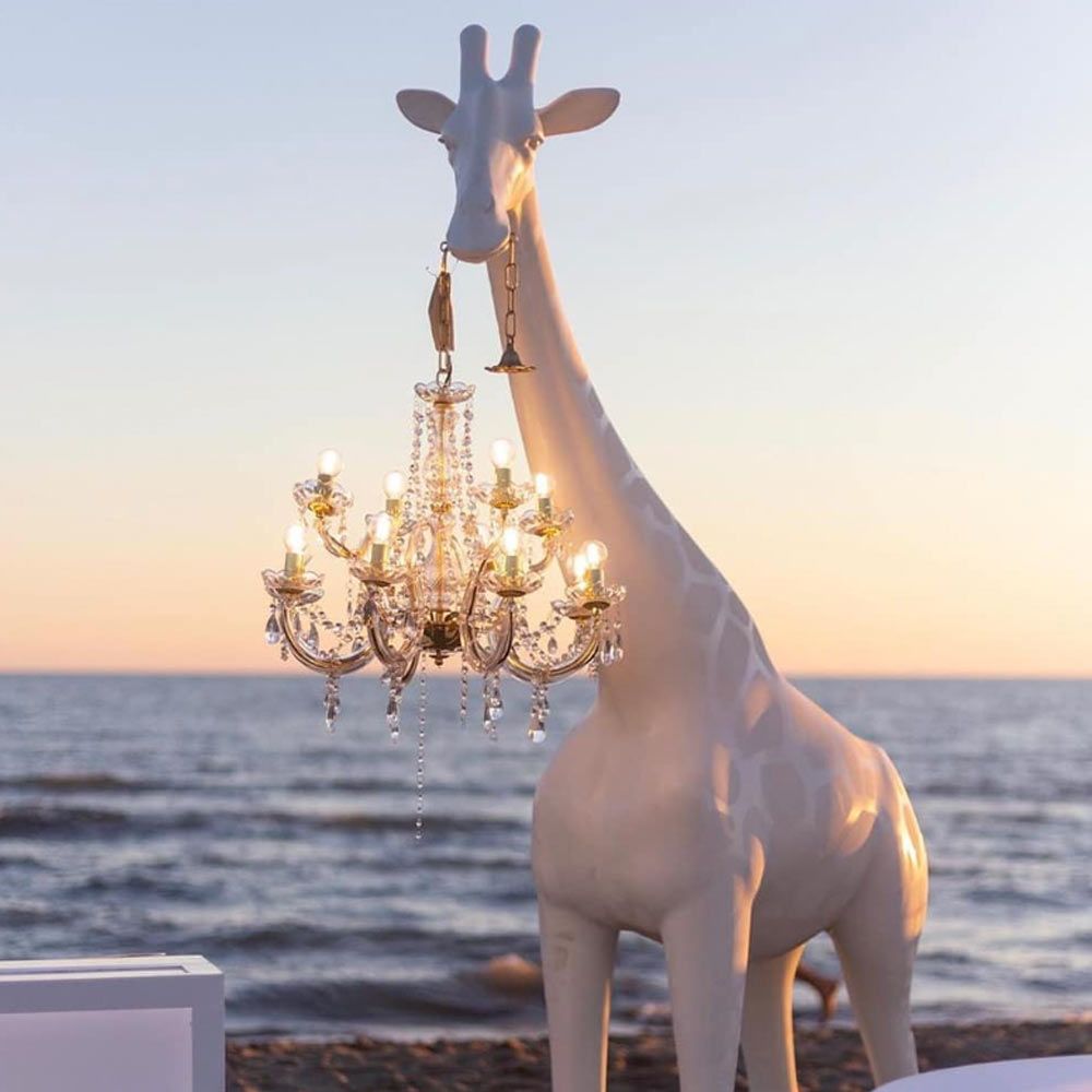 Außenlampe GIRAFFE IN LOVE M rosa