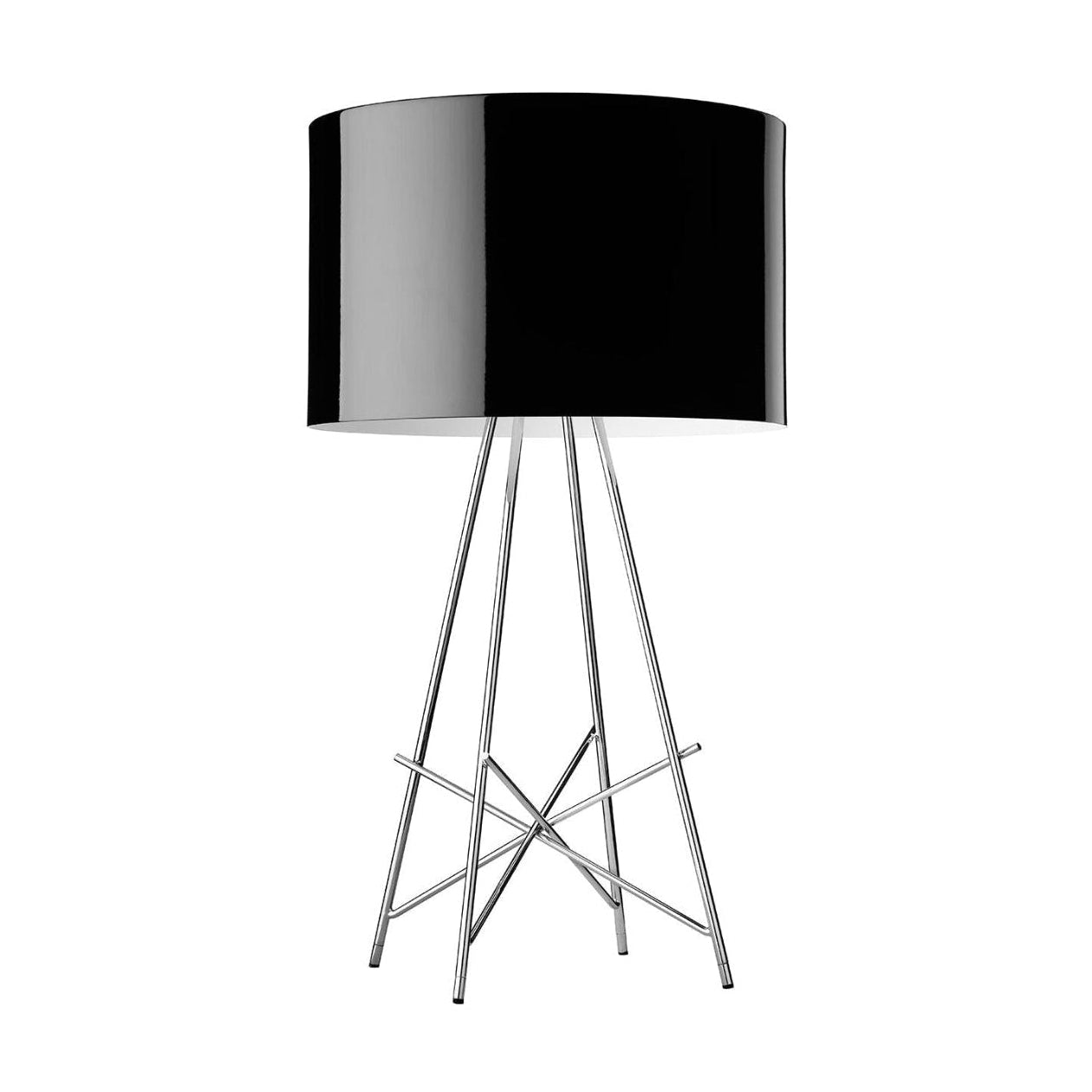 RAY Black Table Lamp with Metal Base