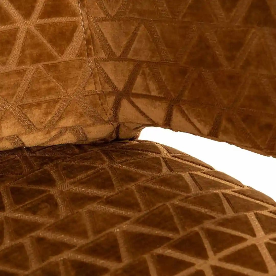 Hocker INDIGO braun mit schwarzem Fußteil