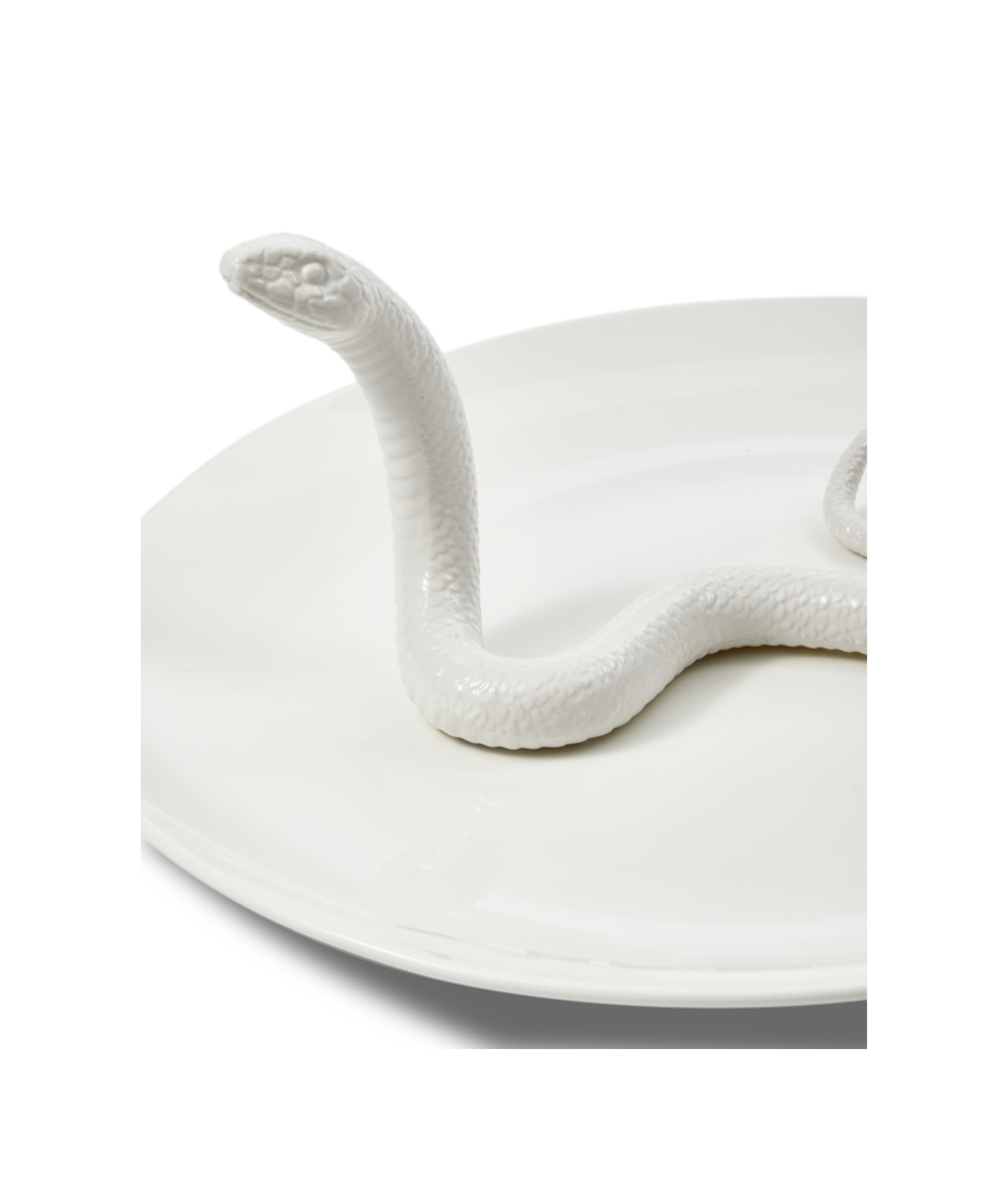 Dekotablett SCHLANGE weiß