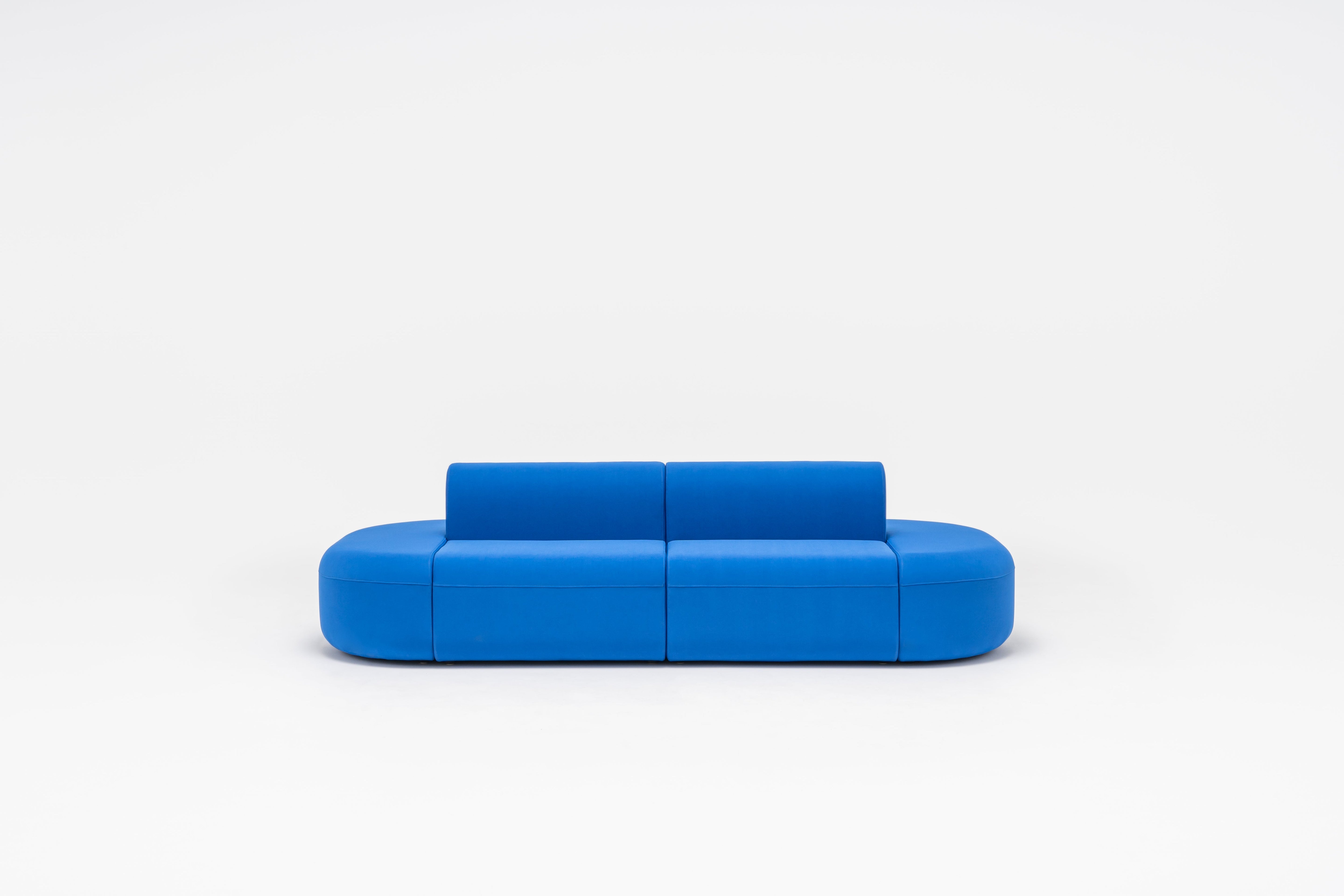 4-module sofa double upholstered artico