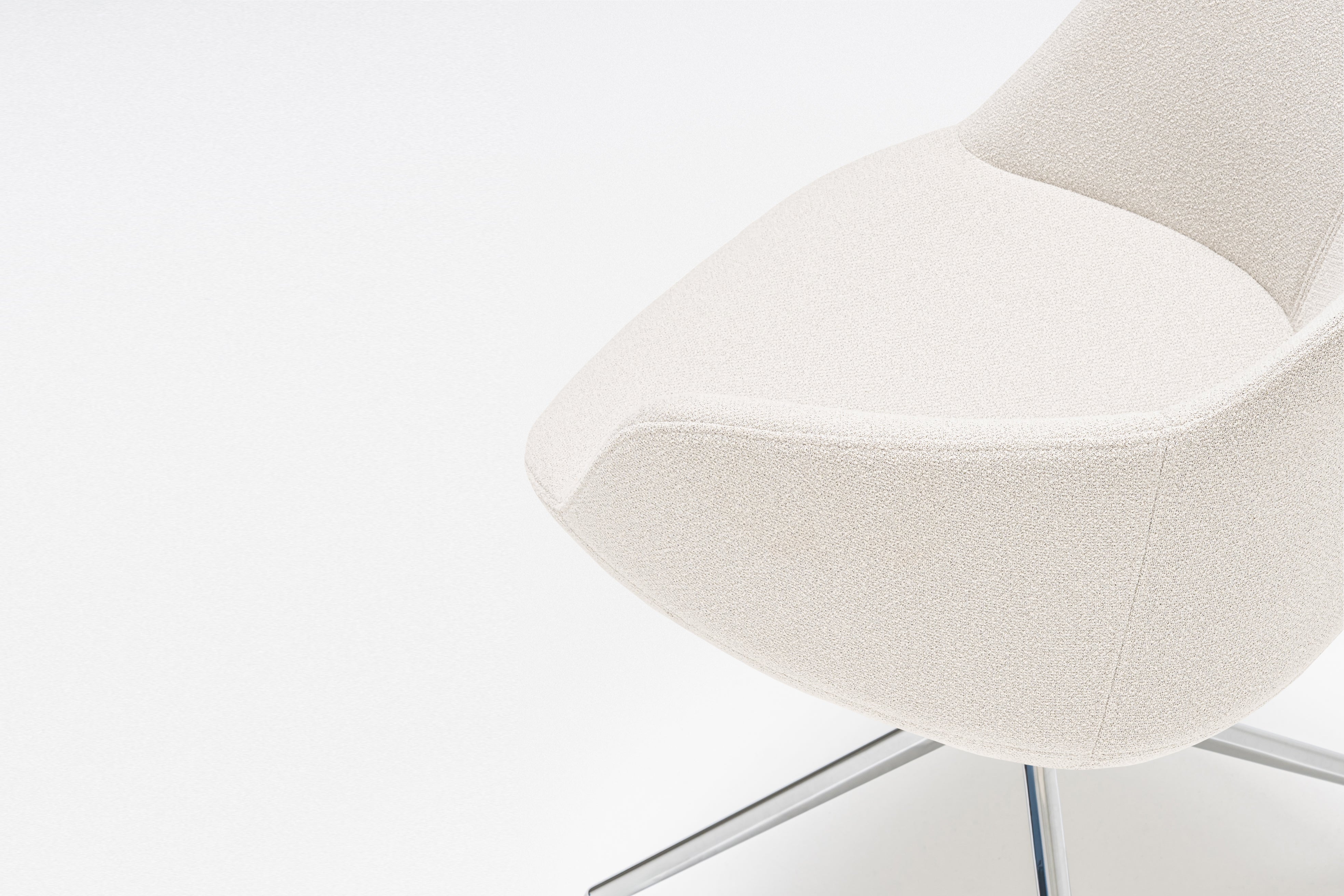 Polierte Aluminiumbasis von Ultra Stuhl