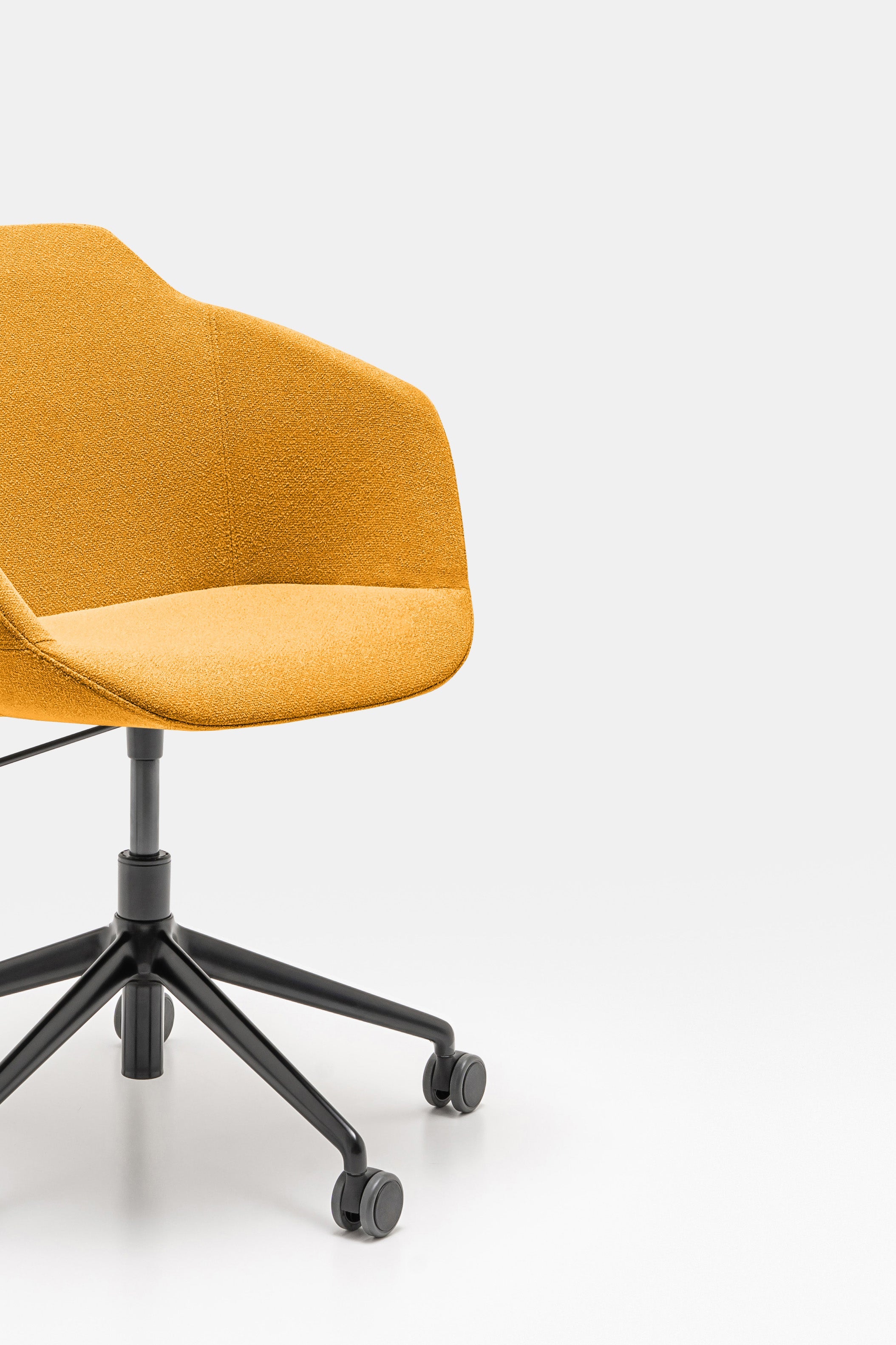 Ultra chair adjustable base with wheels to the soft surface