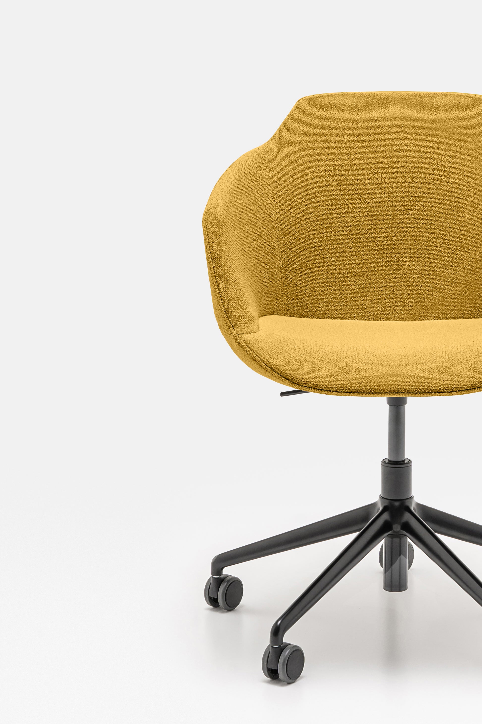 Ultra chair adjustable base with wheels to the soft surface