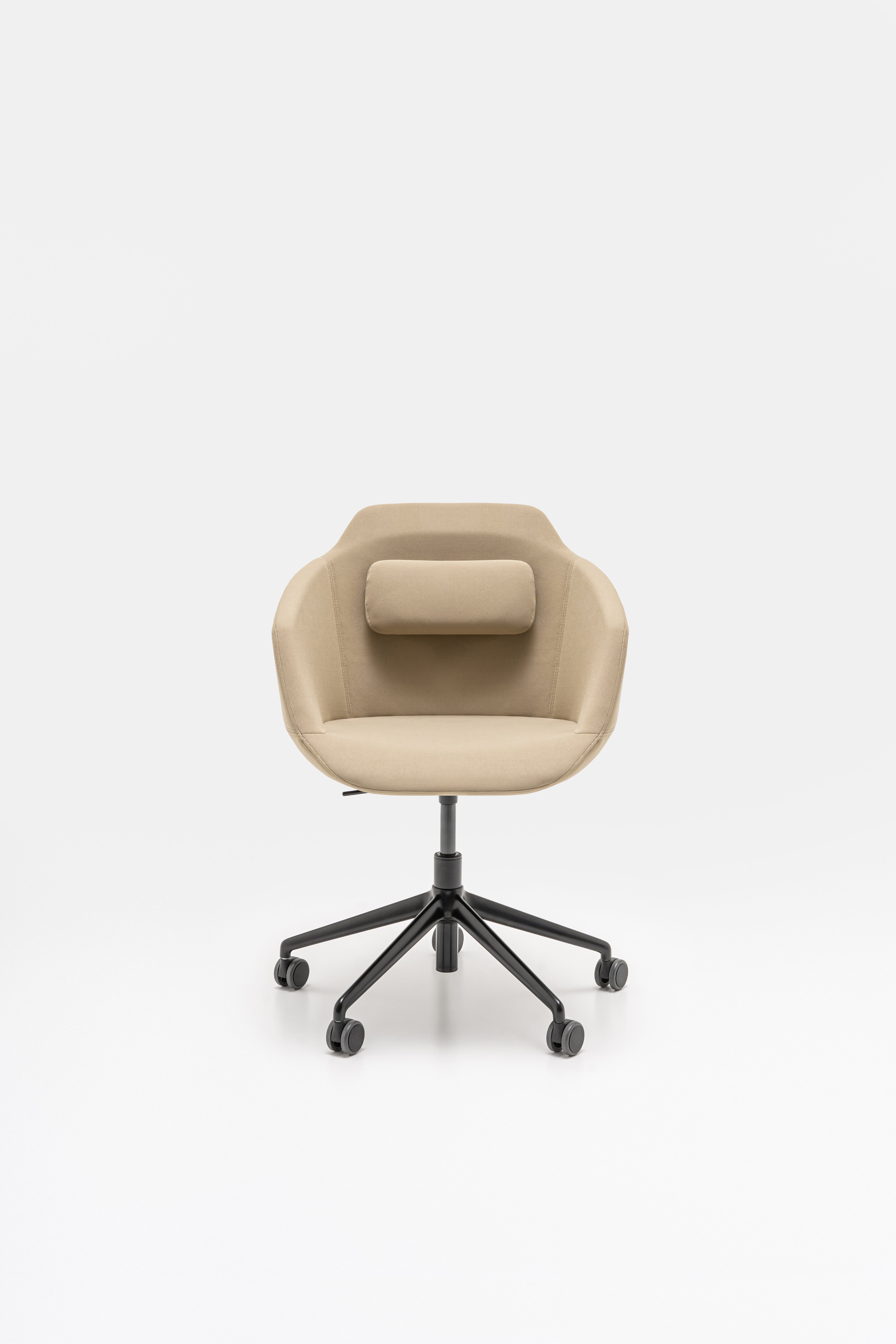 Ultra chair adjustable base with wheels for hard surface