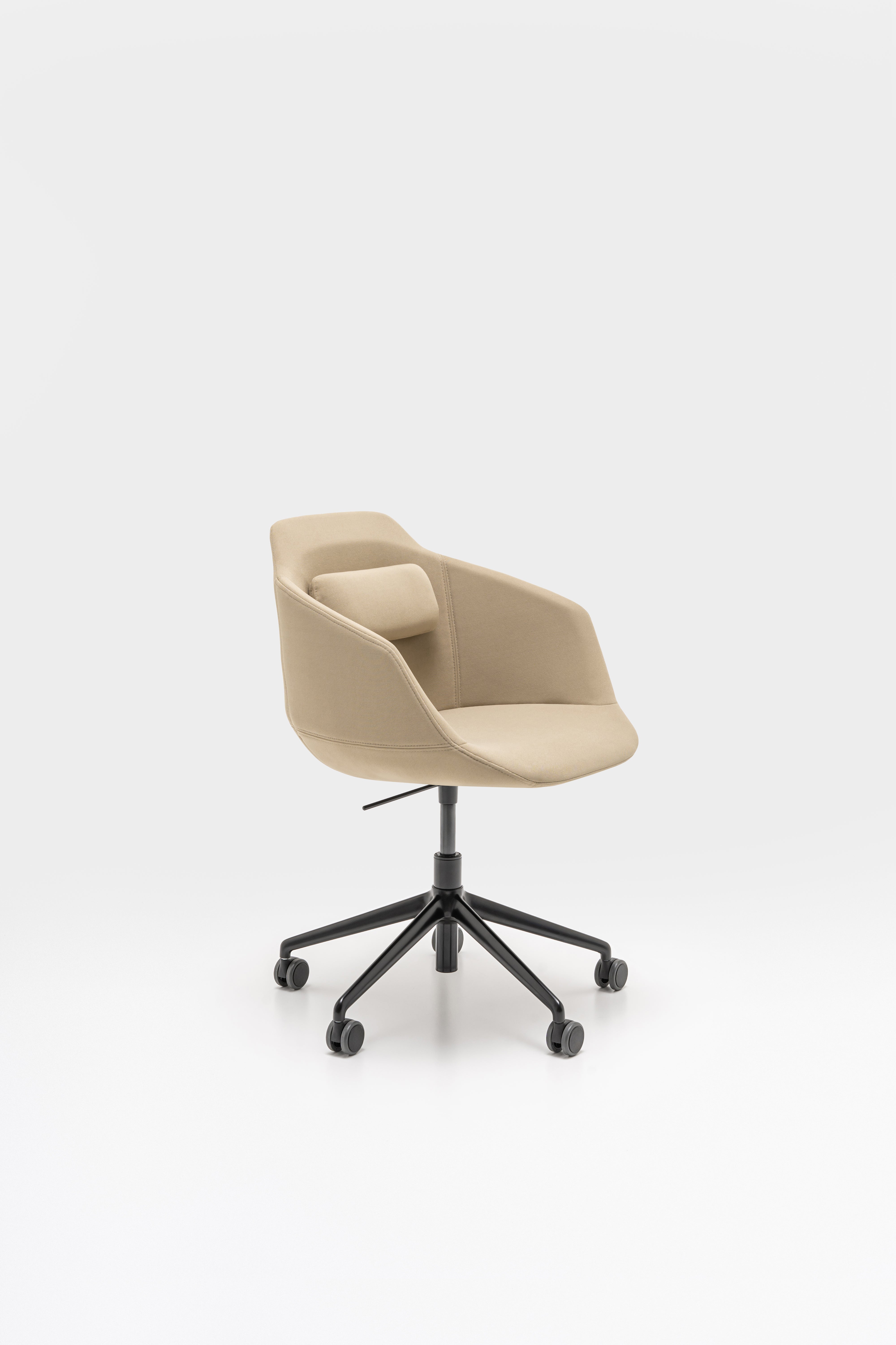 Ultra chair adjustable base with wheels for hard surface