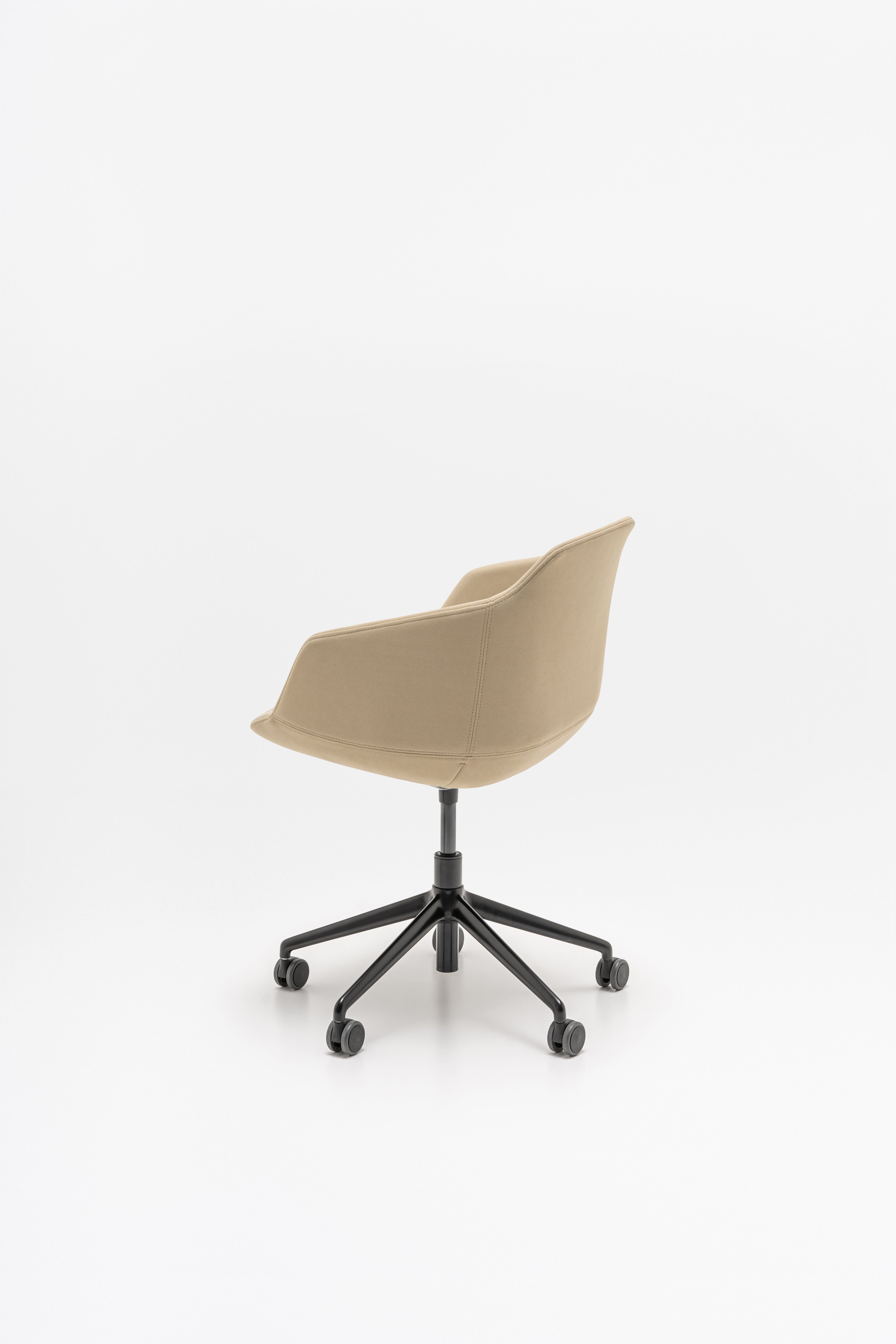 Ultra chair adjustable base with wheels for hard surface