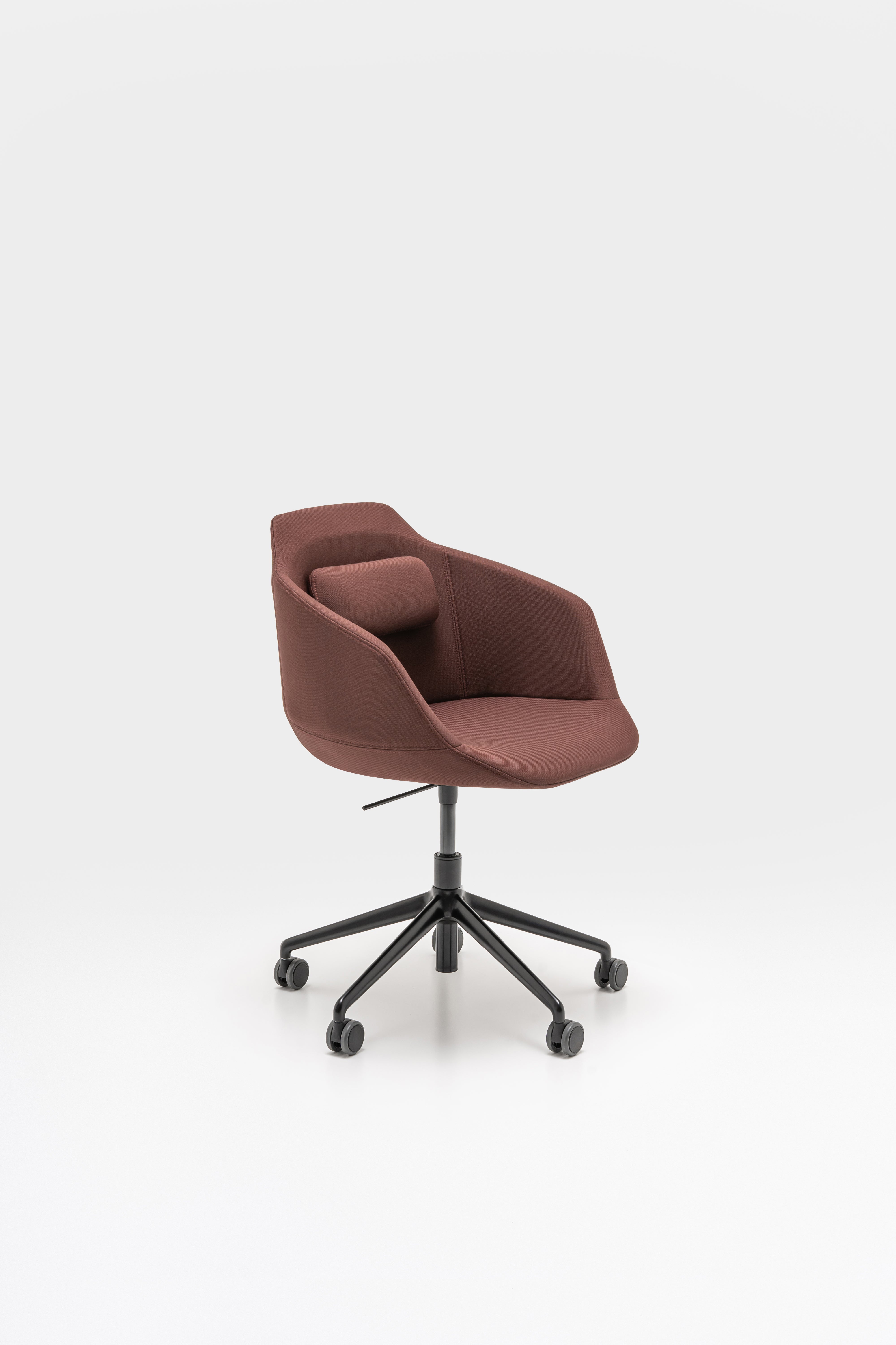 Ultra chair adjustable base with wheels for hard surface