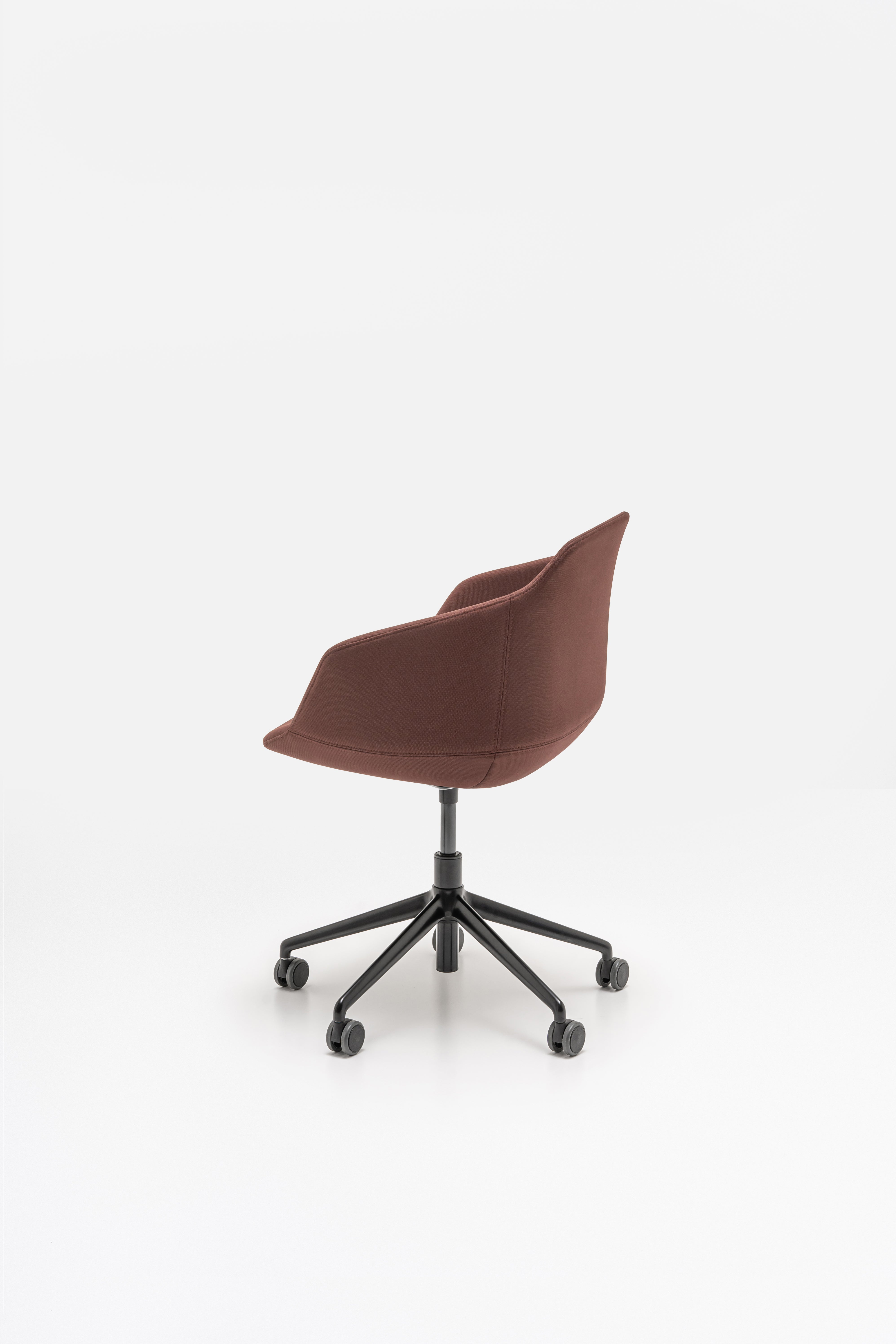 Ultra chair adjustable base with wheels for hard surface