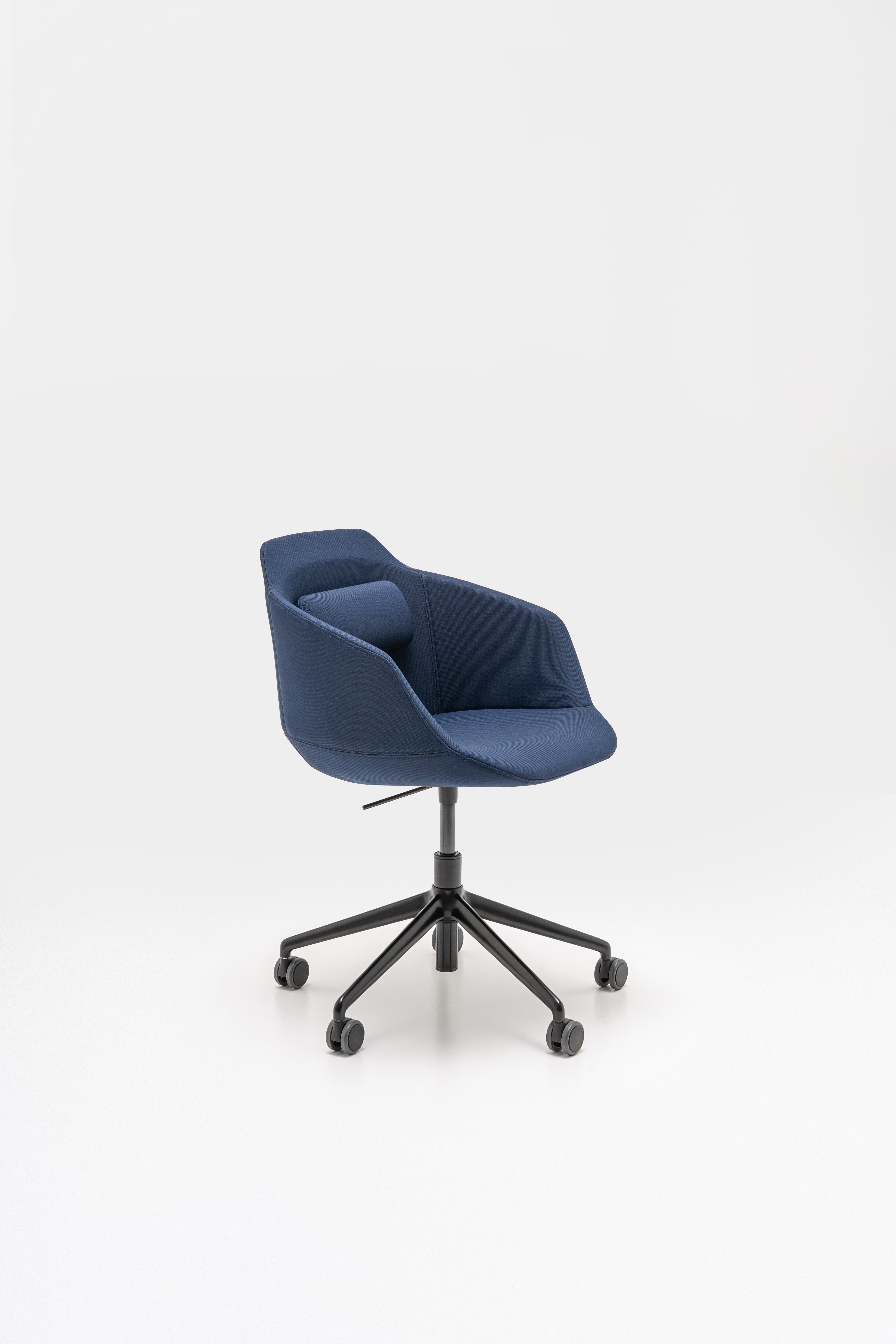 Ultra chair adjustable base with wheels for hard surface