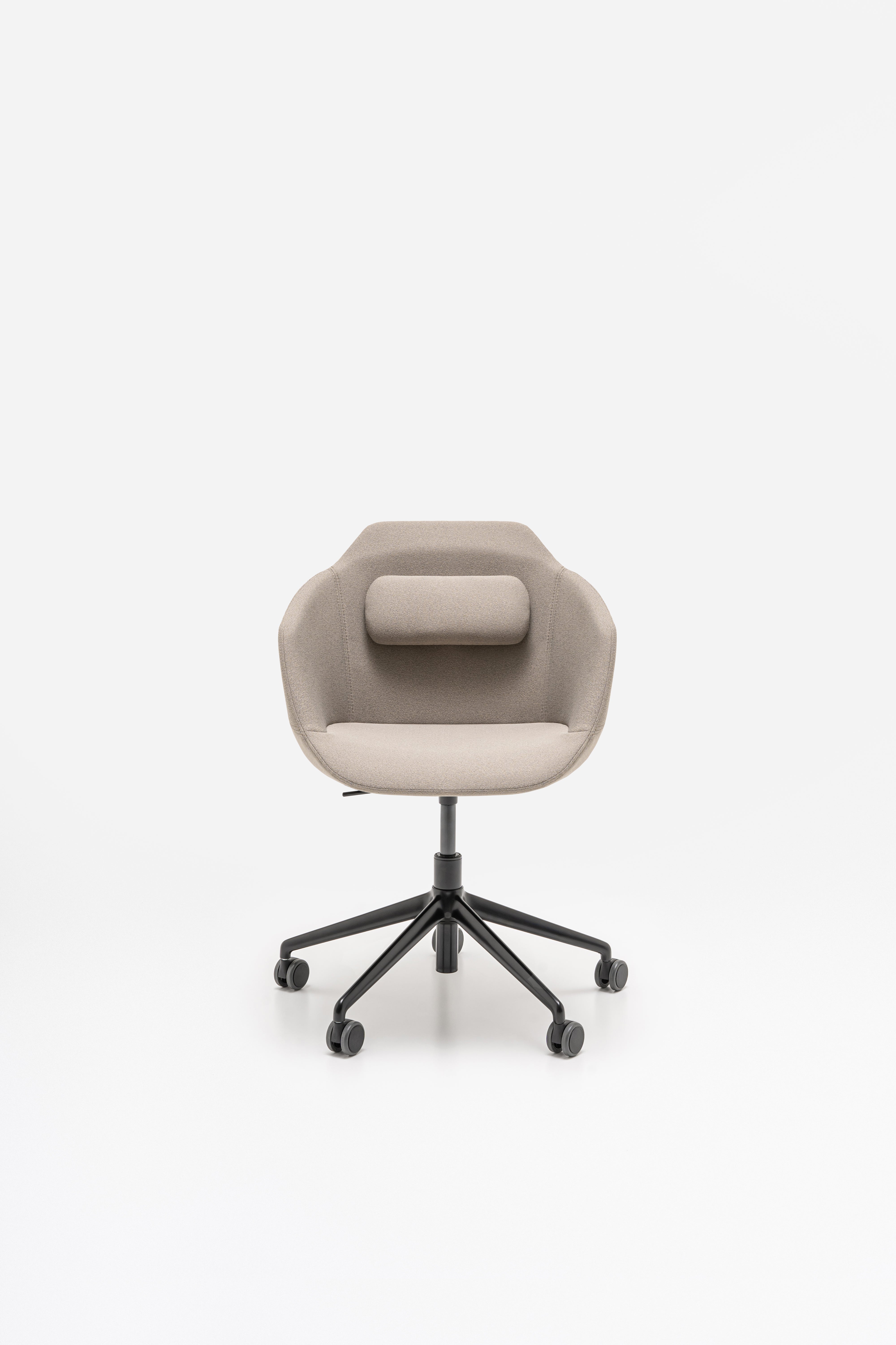 Ultra chair adjustable base with wheels for hard surface