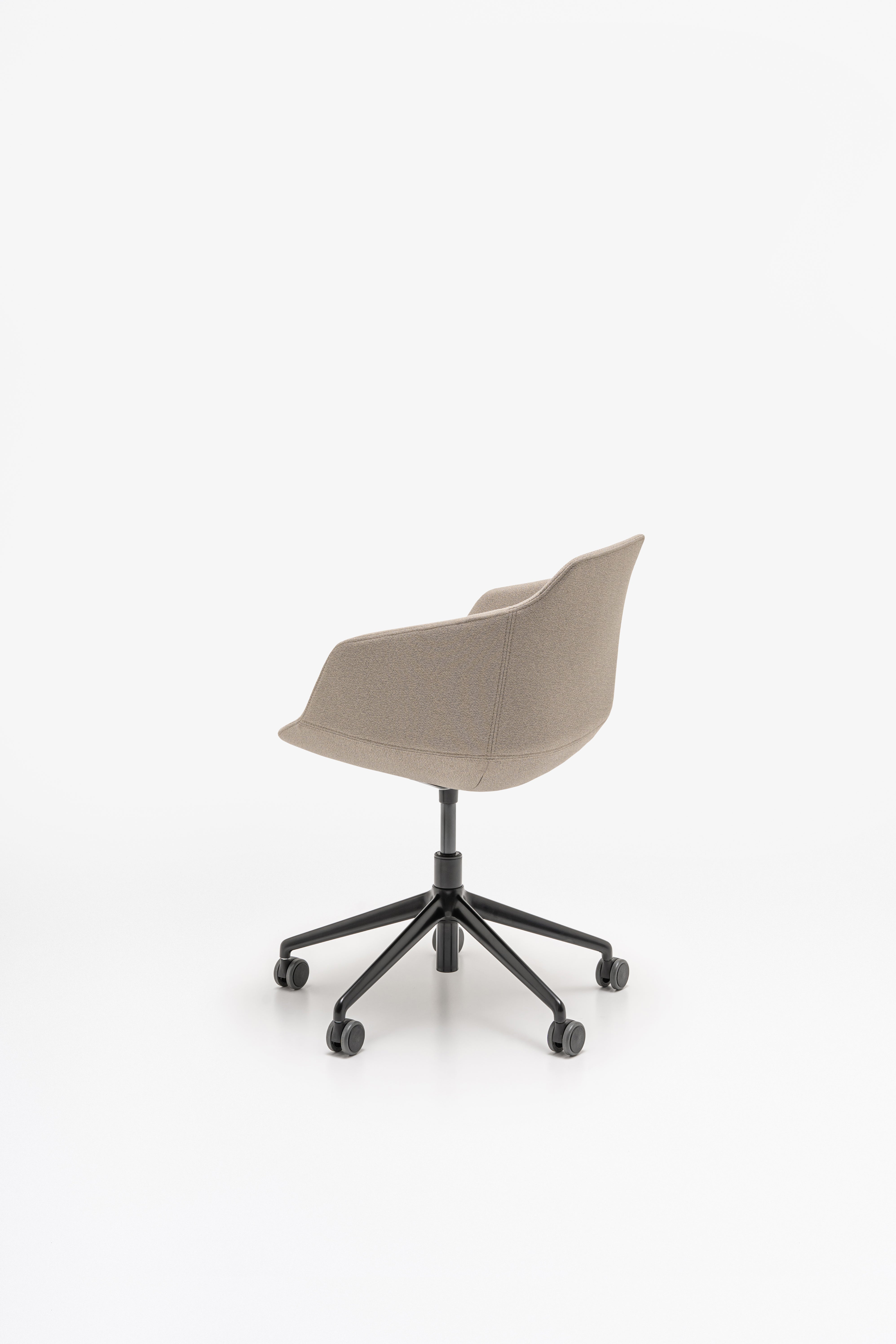 Ultra chair adjustable base with wheels for hard surface