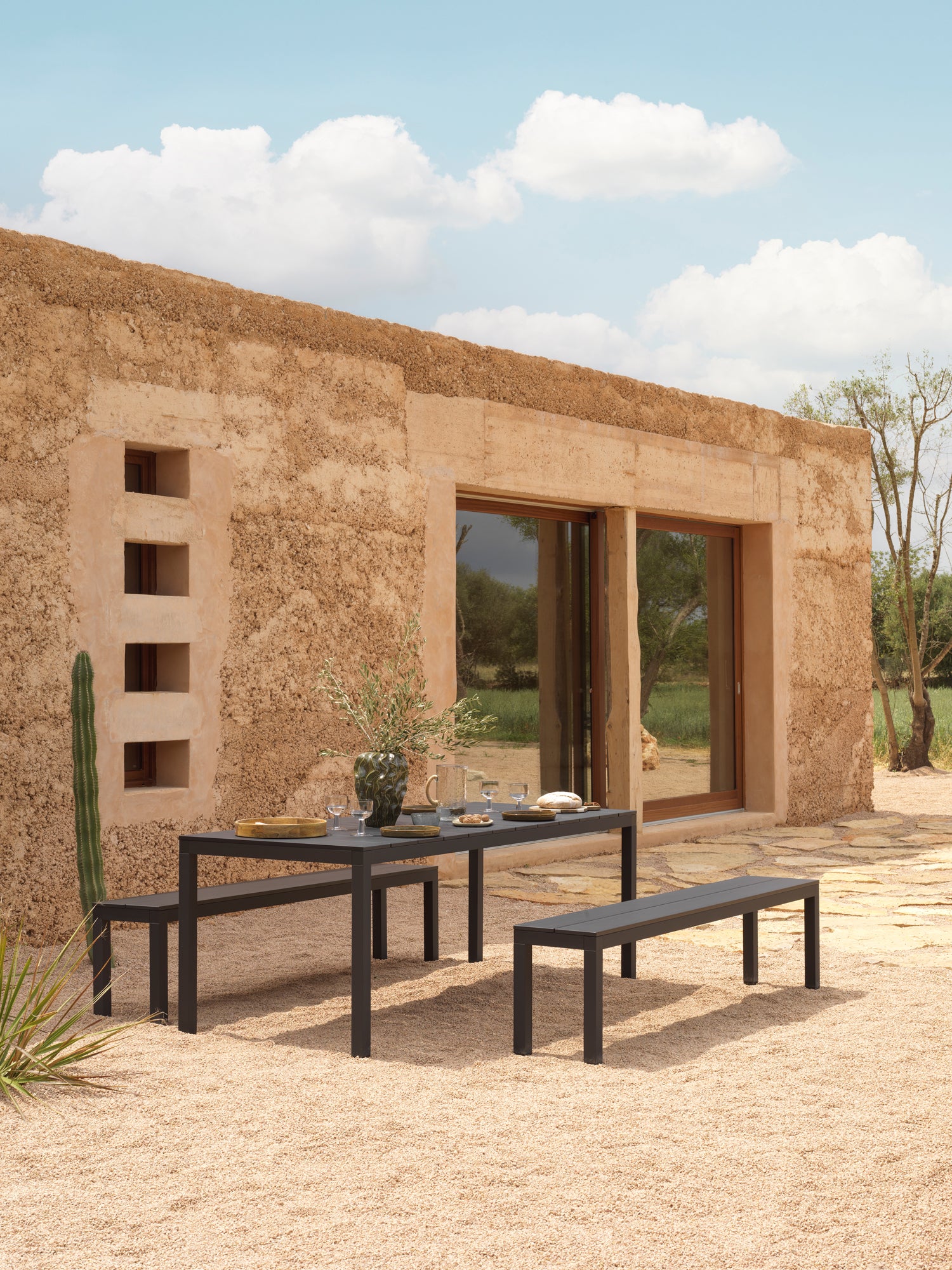 RIO Outdoor Bench Anthracite