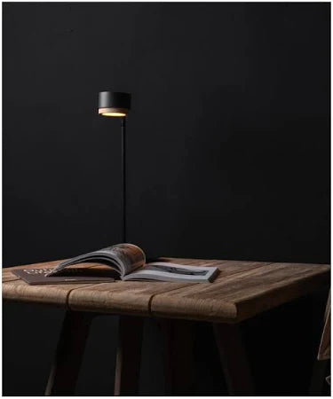 JUBI table lamp black with walnut wood