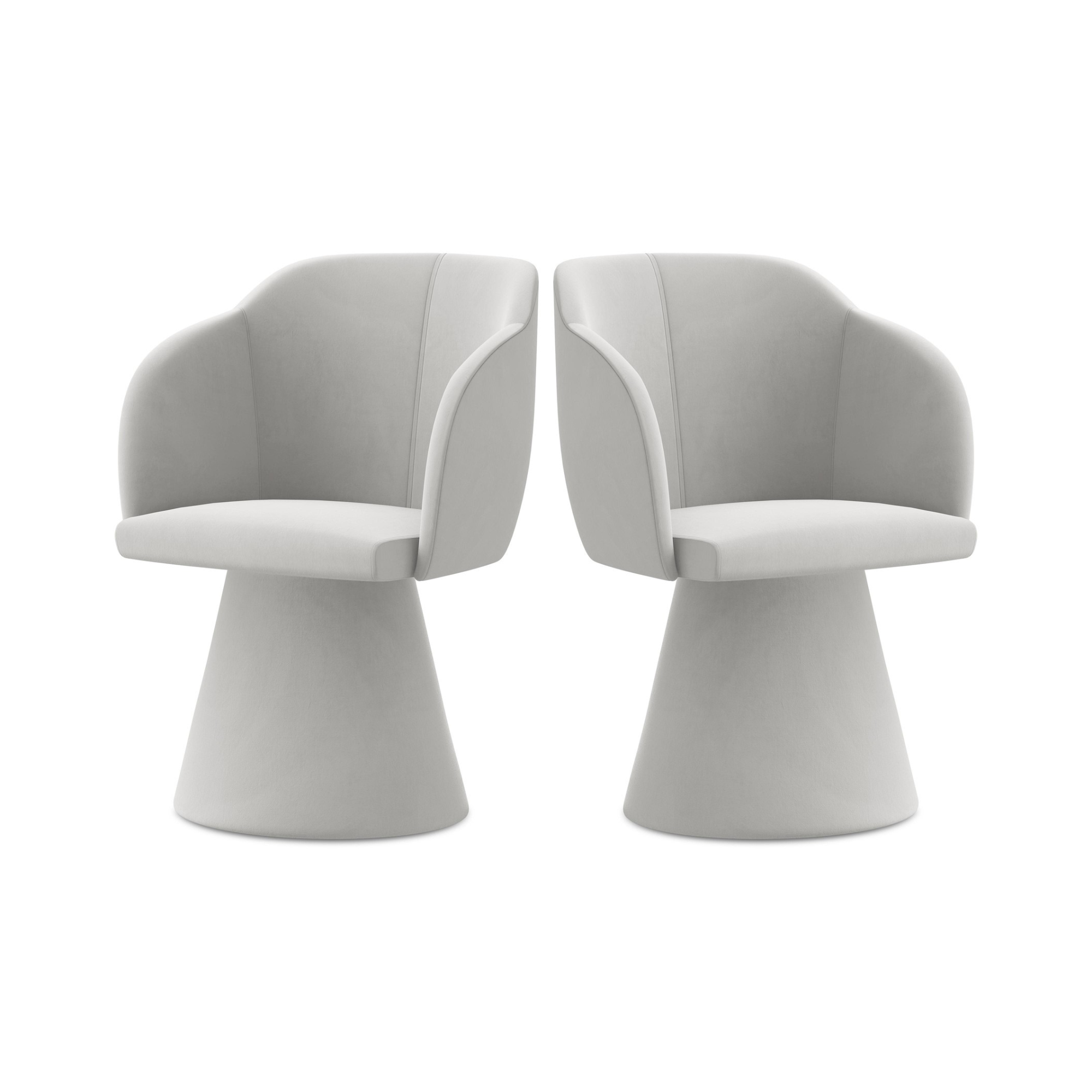 Velvet Chair KANOA Silver