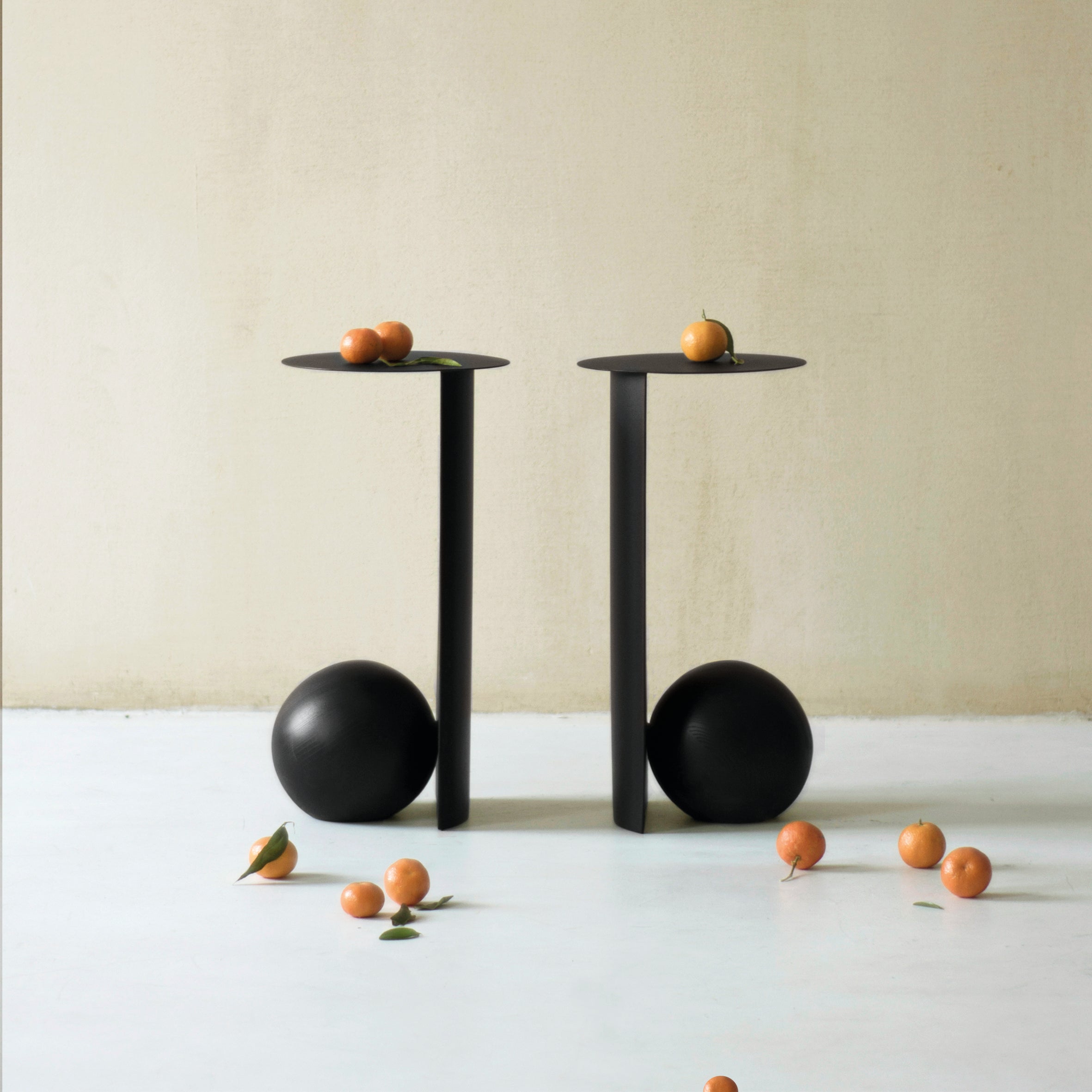 SION Side Table in Steel and Wood