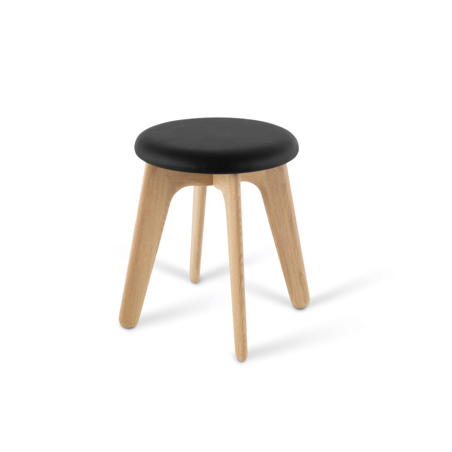 Slab stool oak wood