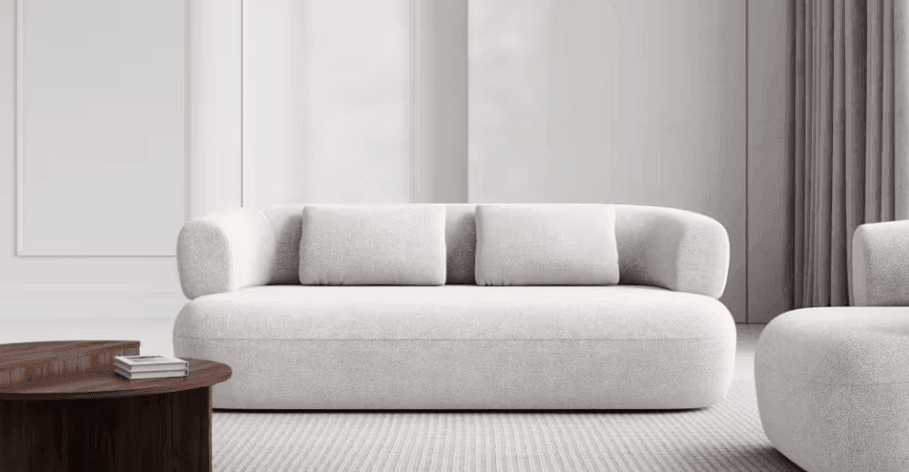 Sofa 3-osobowa ALDRIN błękitny szenil Windsor & Co    Eye on Design