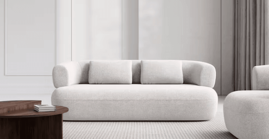 Sofa 3-osobowa ALDRIN jasnobrązowy boucle Windsor & Co    Eye on Design