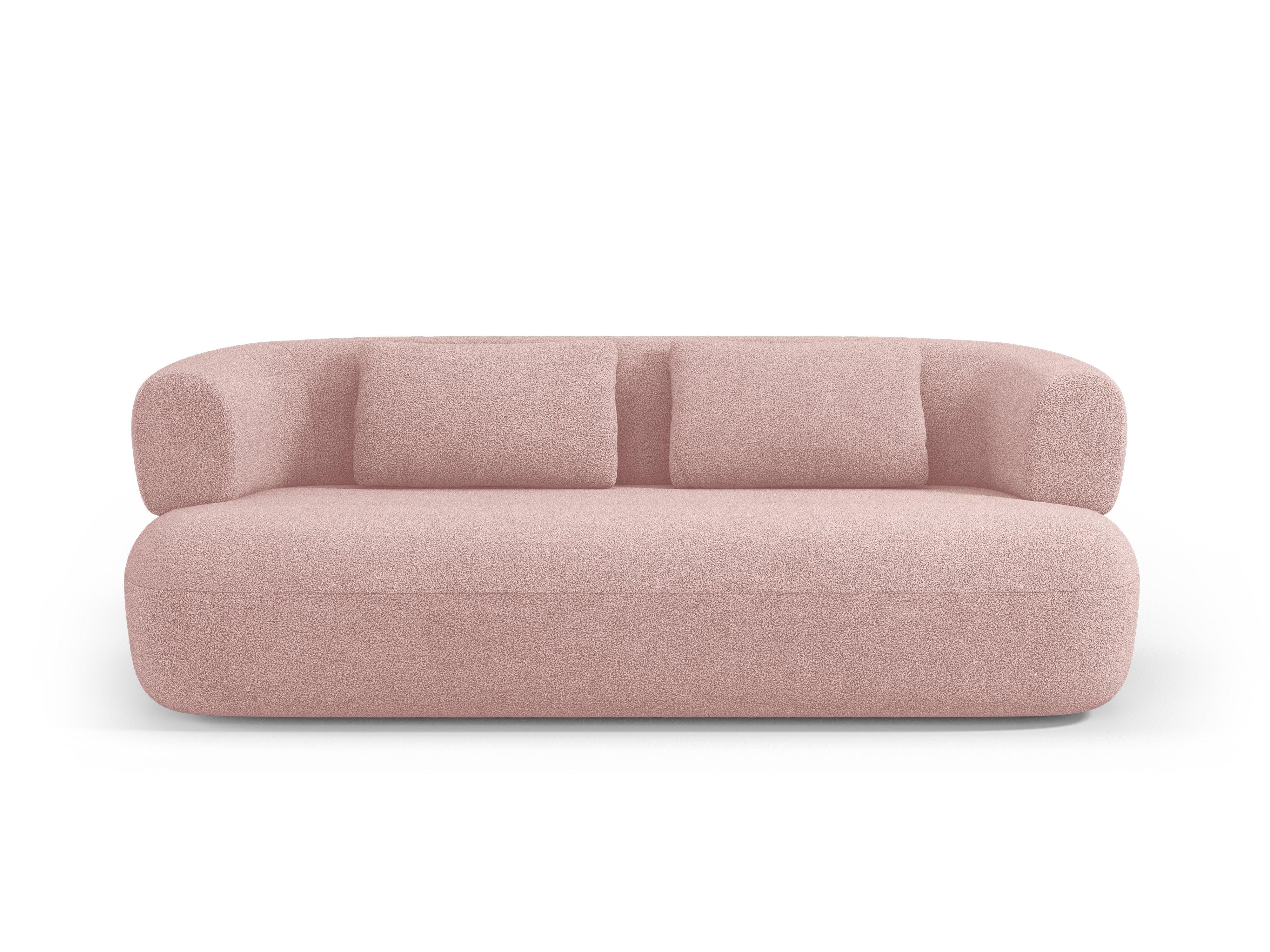 Sofa 3-osobowa ALDRIN pudrowy róż boucle Windsor & Co    Eye on Design