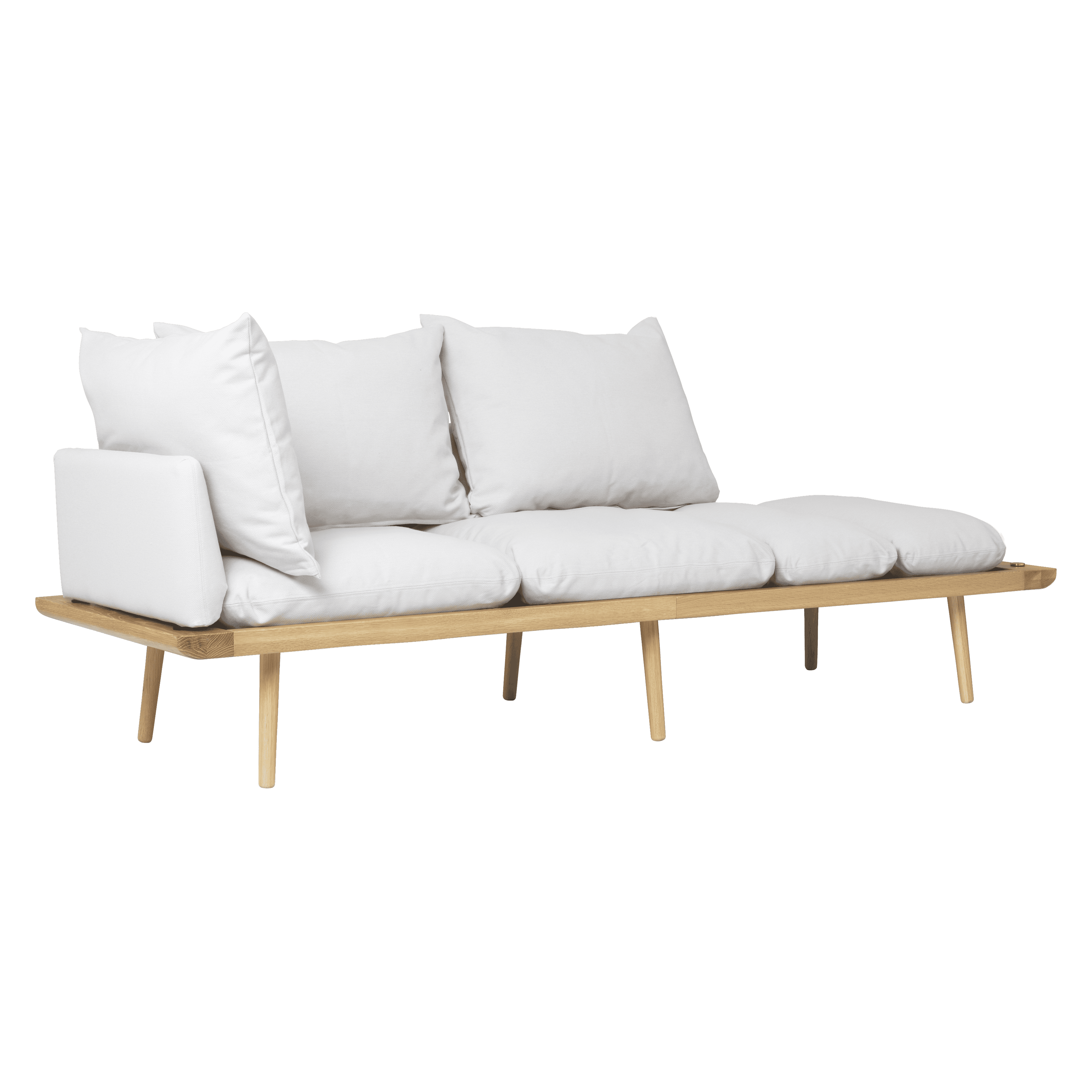 Sofa 3-osobowa LOUNGE AROUND baby blue z dębem UMAGE Nie Nie  Eye on Design