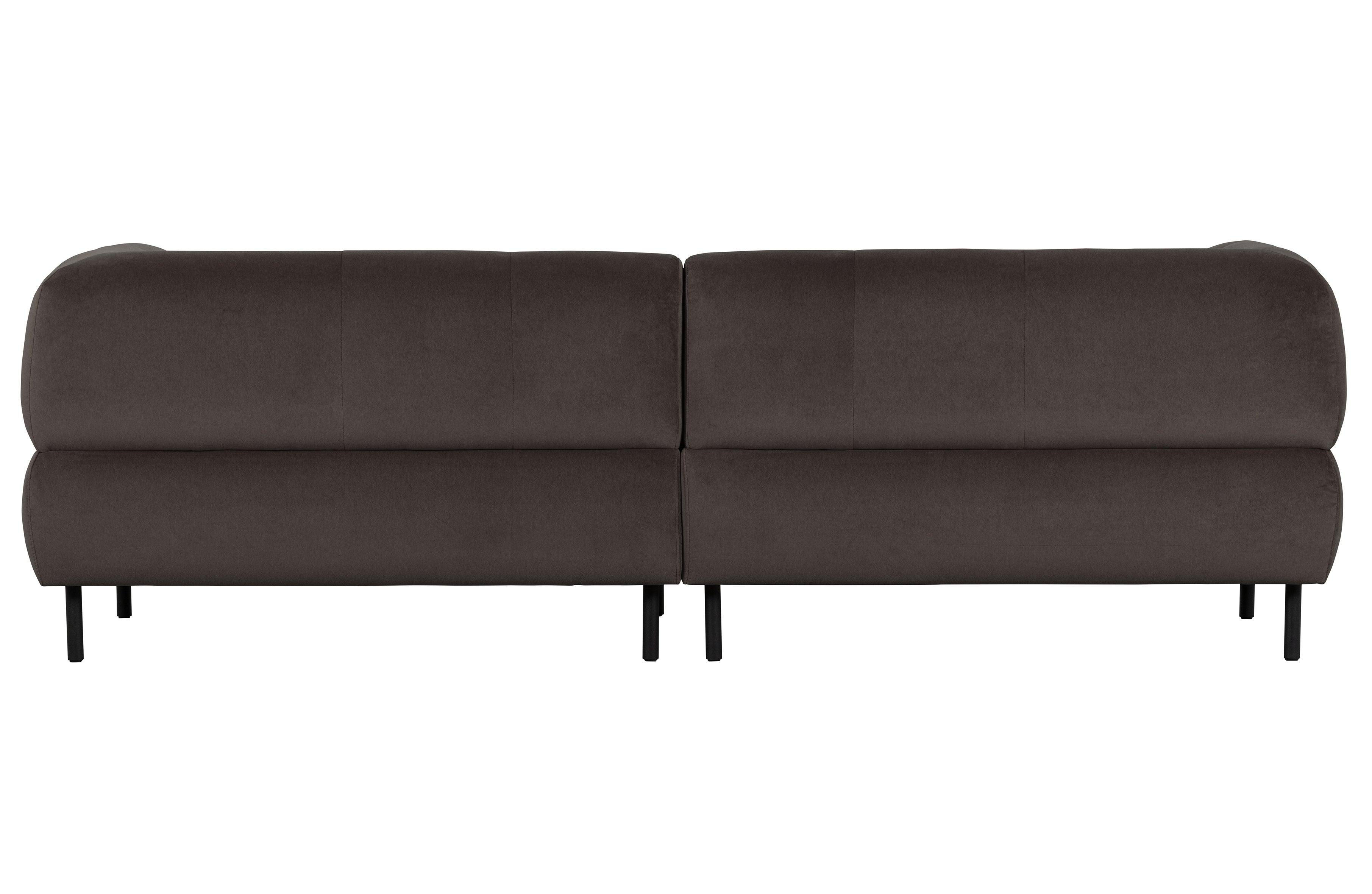 Sofa 4-osobowa aksamitna LLOYD ciemnoszary Woood Exclusive    Eye on Design