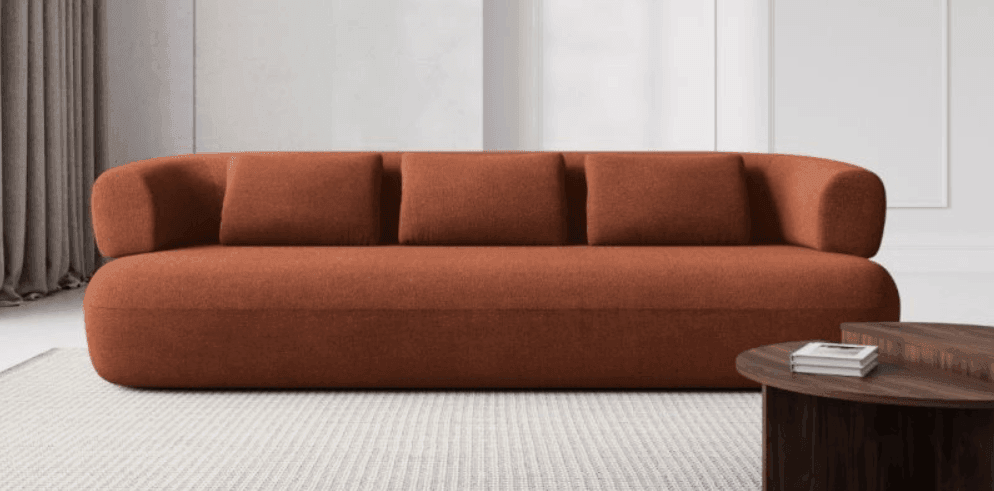 Sofa 4-osobowa ALDRIN jasnobrązowy boucle Windsor & Co    Eye on Design