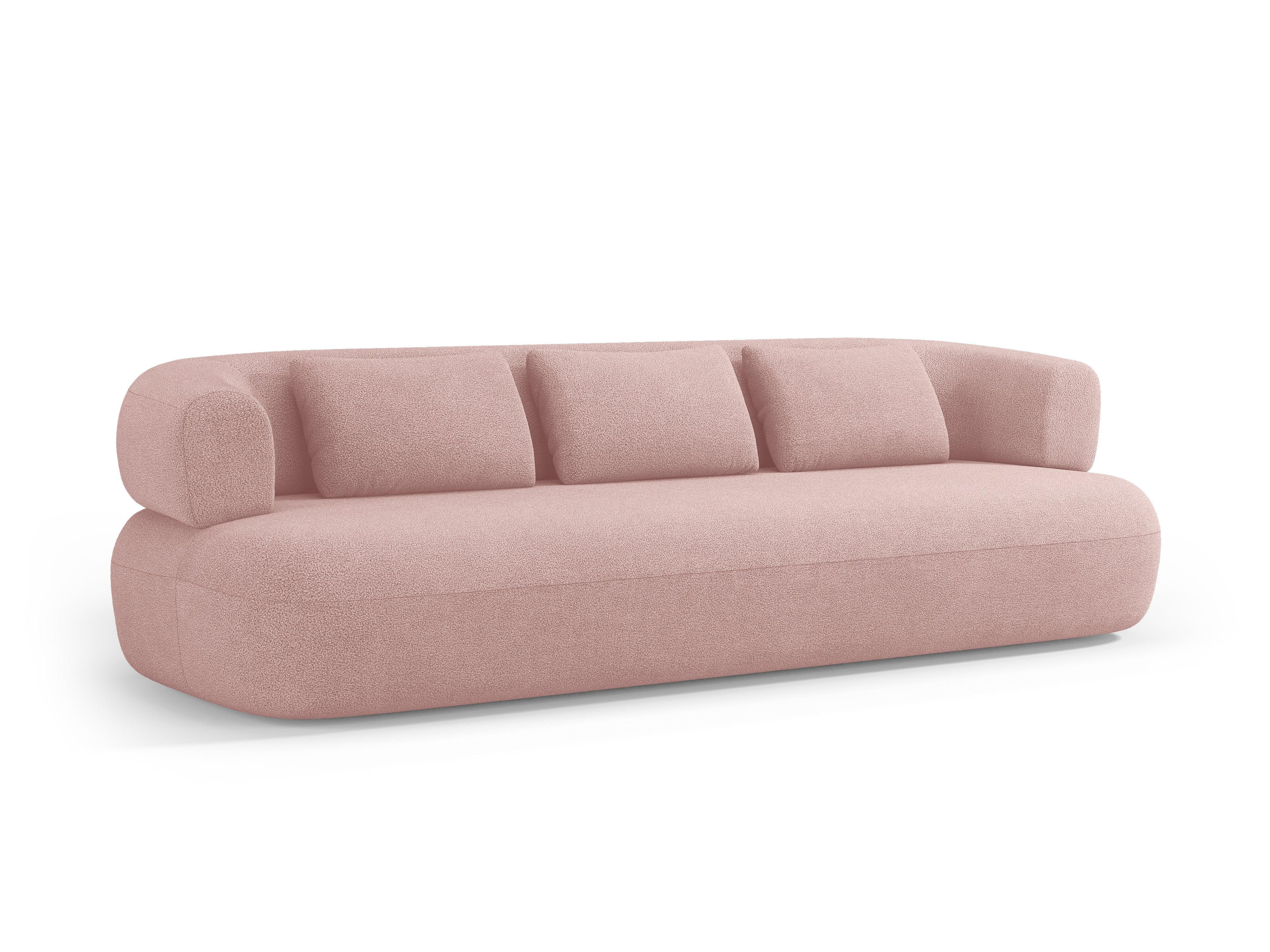 Sofa 4-osobowa ALDRIN pudrowy róż boucle Windsor & Co    Eye on Design