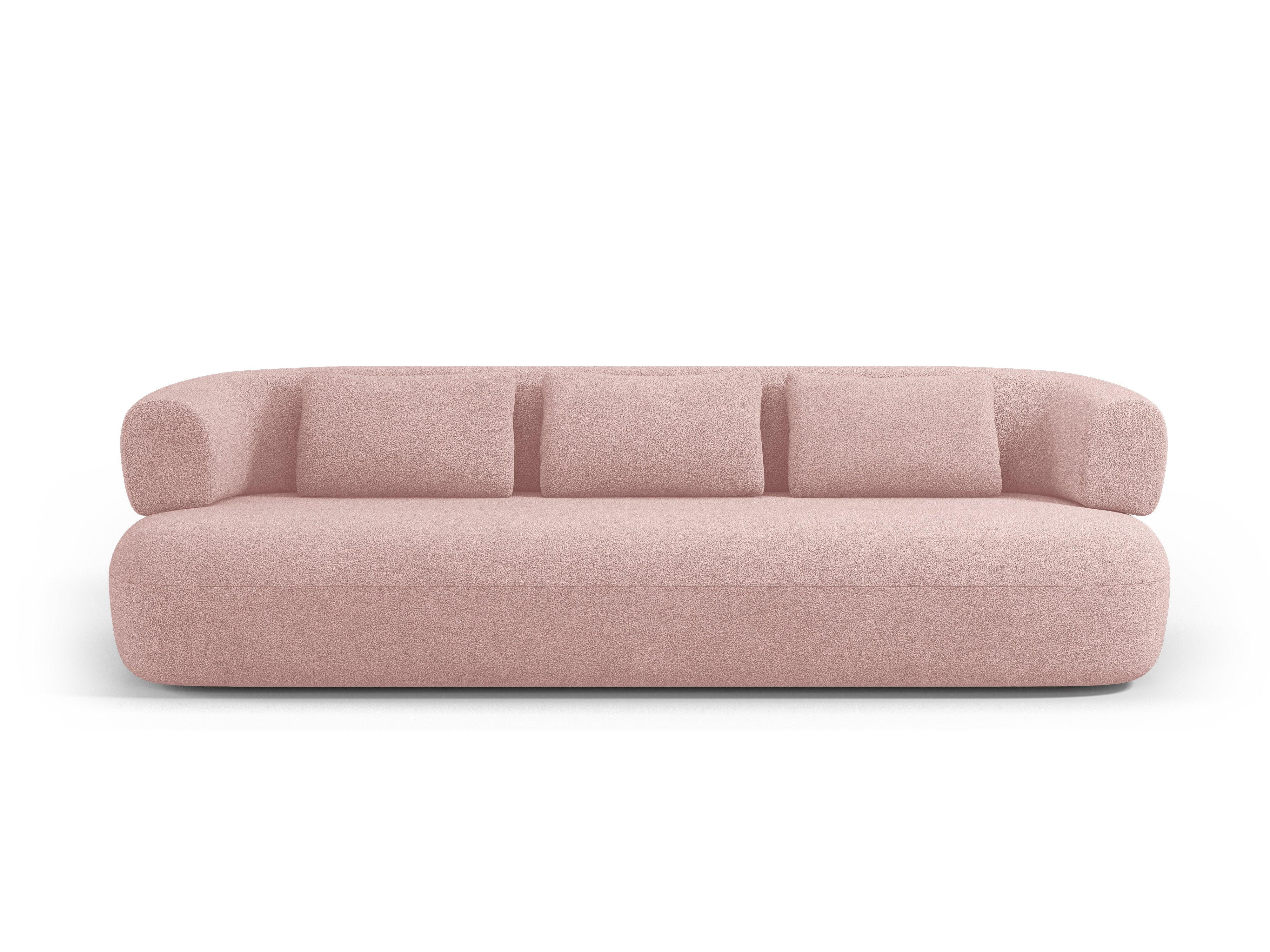 Sofa 4-osobowa ALDRIN pudrowy róż boucle Windsor & Co    Eye on Design