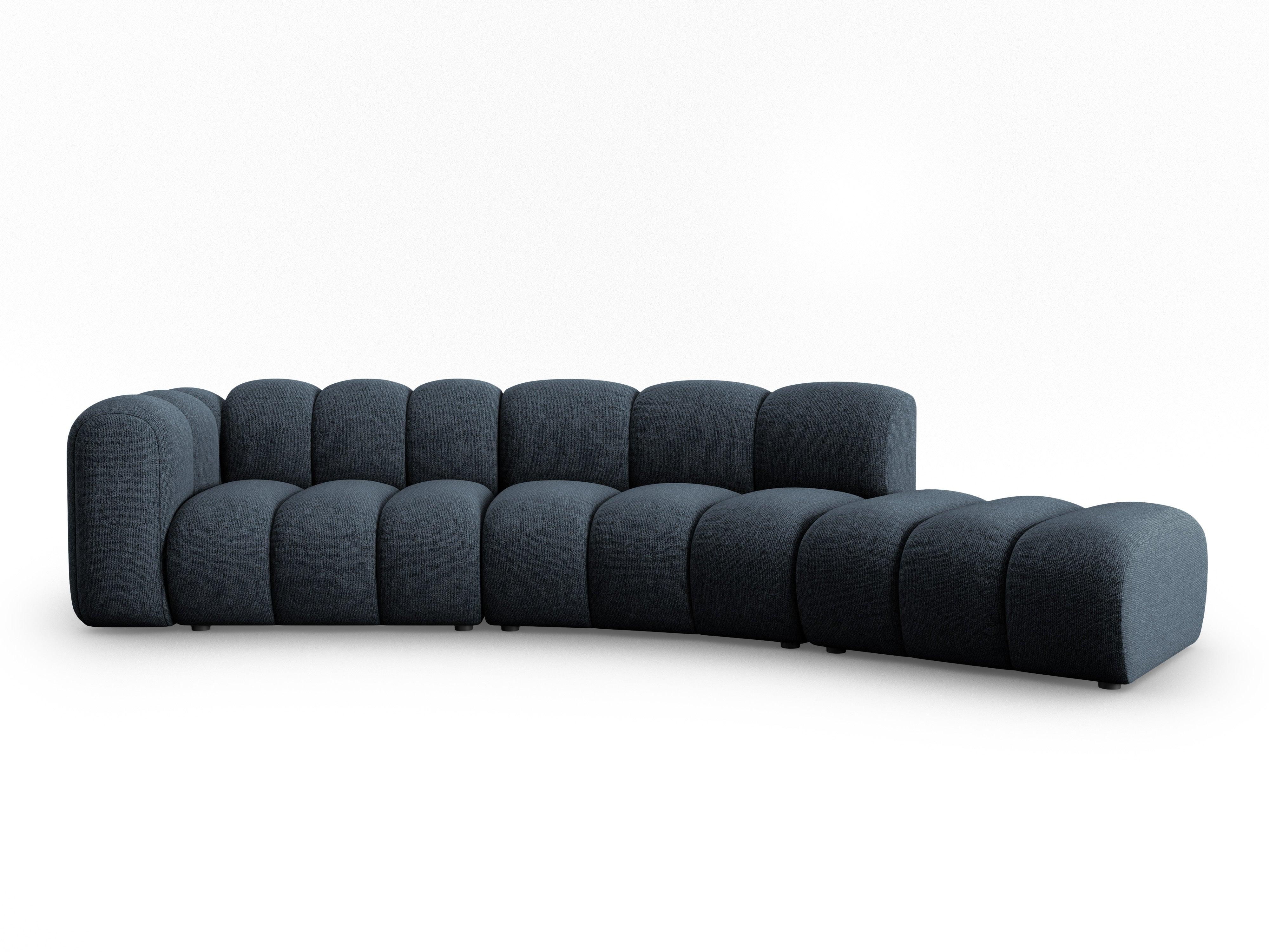 Sofa 5-osobowa prawostronna SKYLER granatowy szenil Interieurs 86    Eye on Design