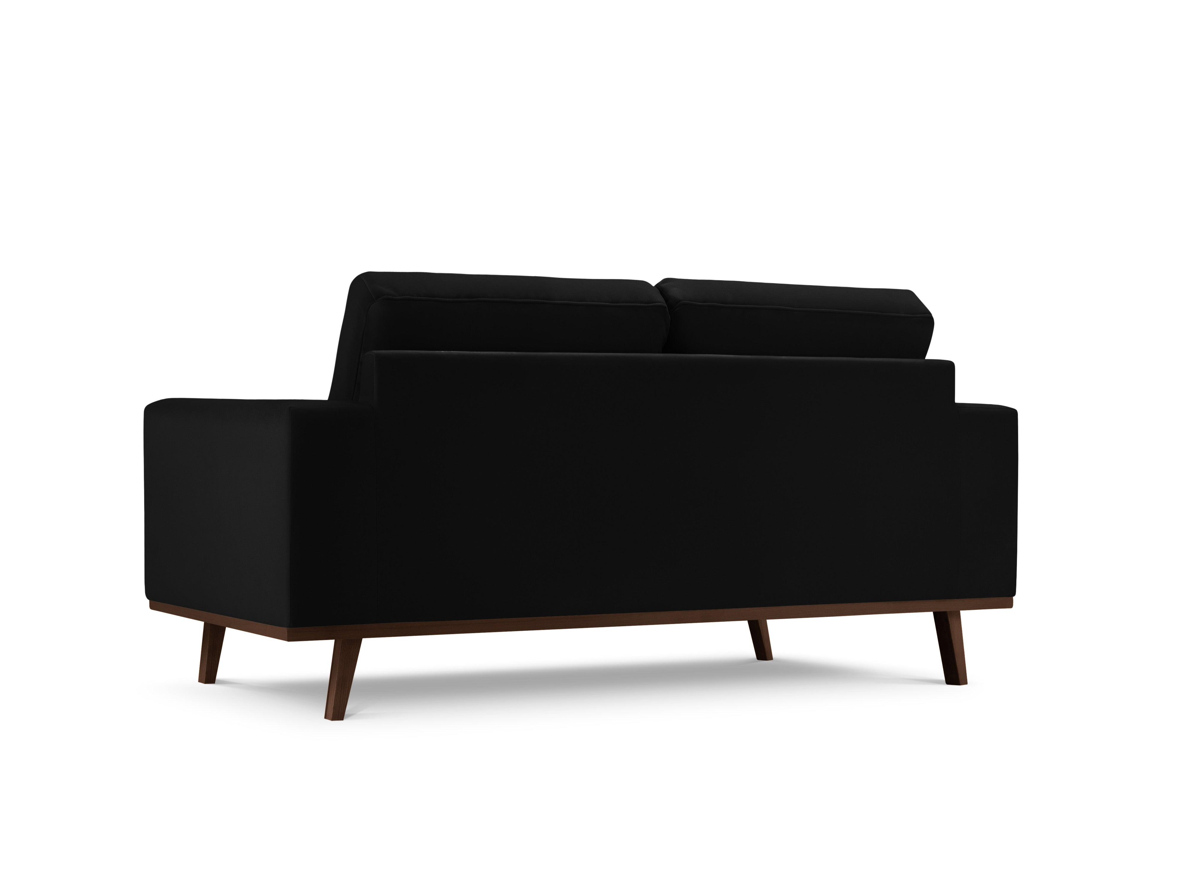 Sofa aksamitna 2-osobowa HEBE czarny Mazzini Sofas    Eye on Design