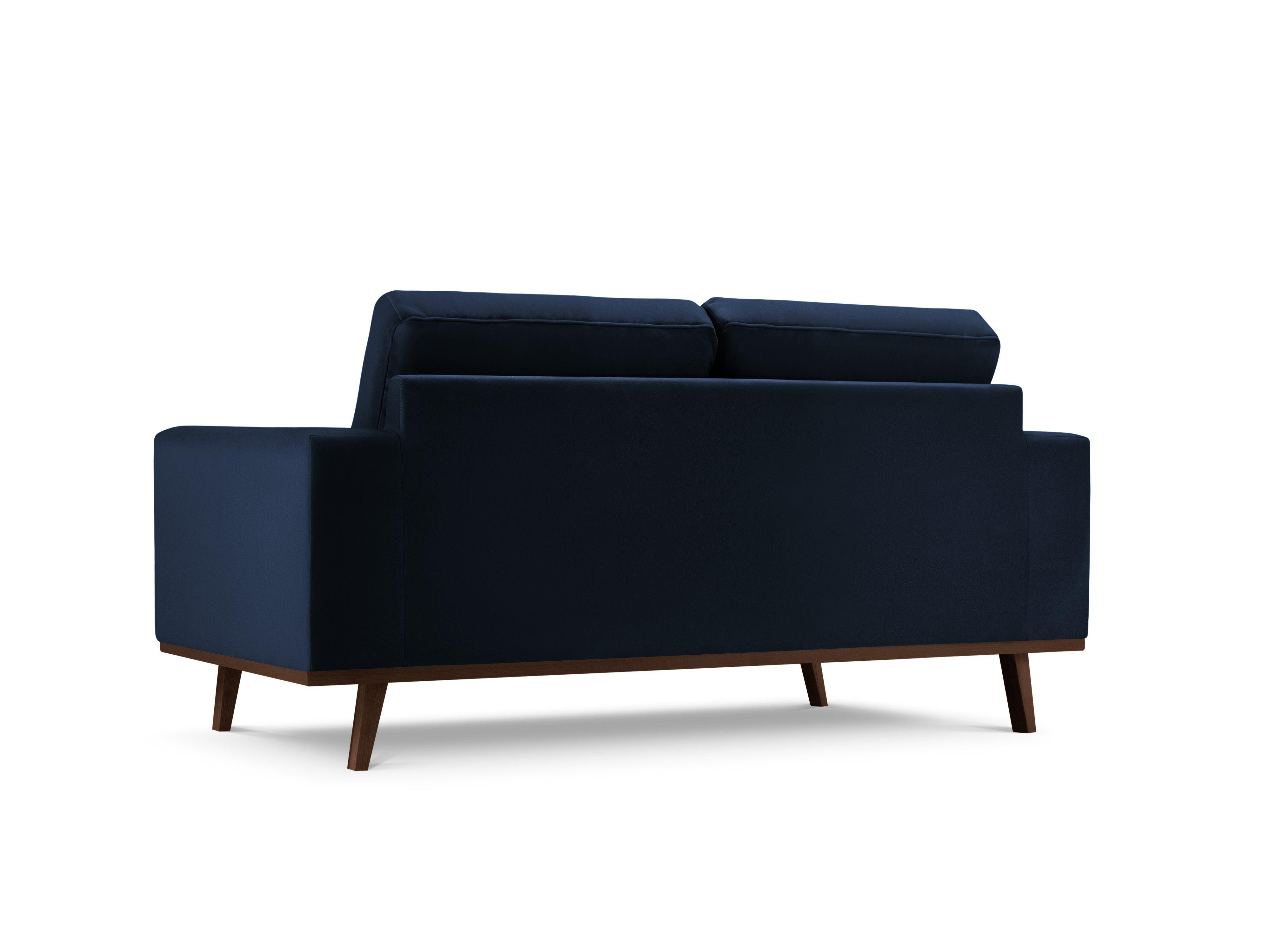 Sofa aksamitna 2-osobowa HEBE granat królewski Mazzini Sofas    Eye on Design