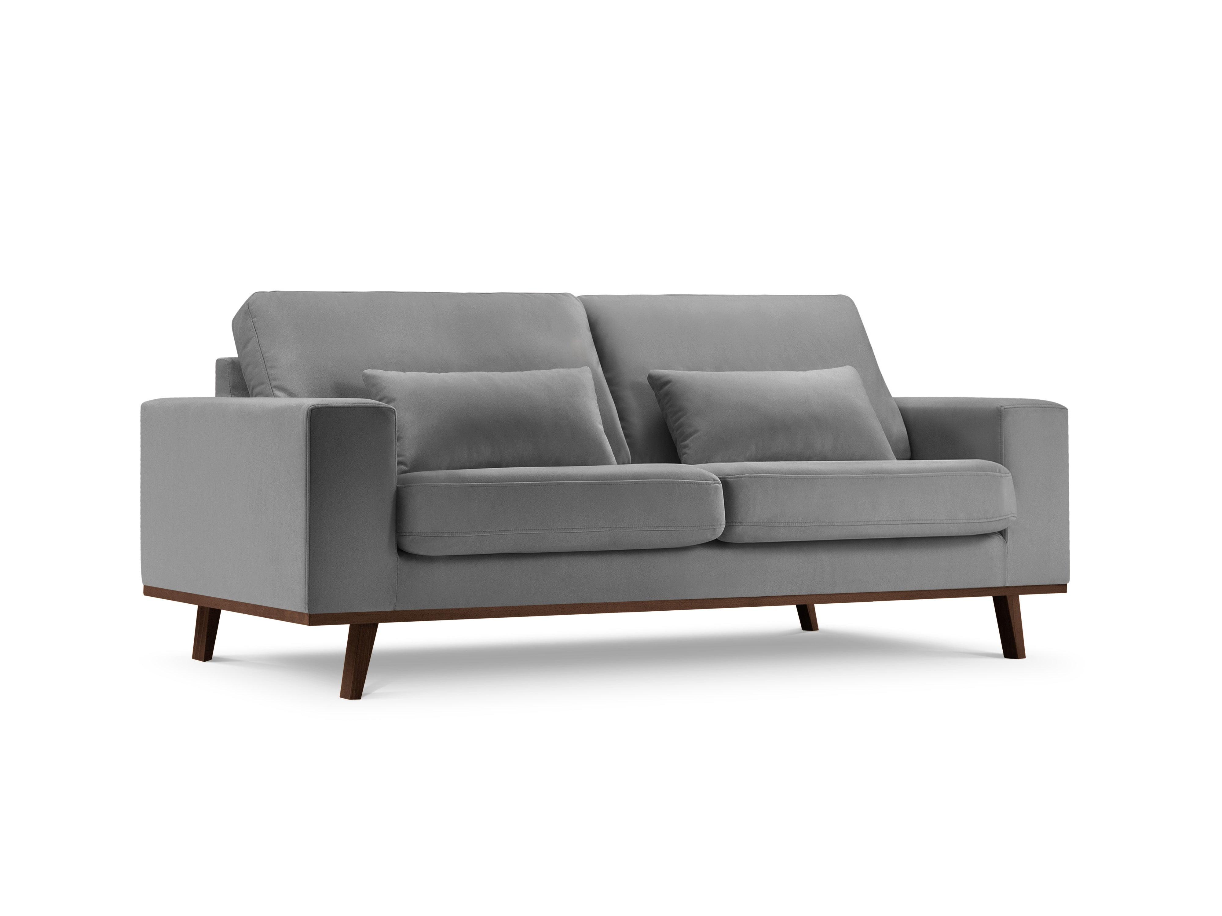 Sofa aksamitna 2-osobowa HEBE szary Mazzini Sofas    Eye on Design