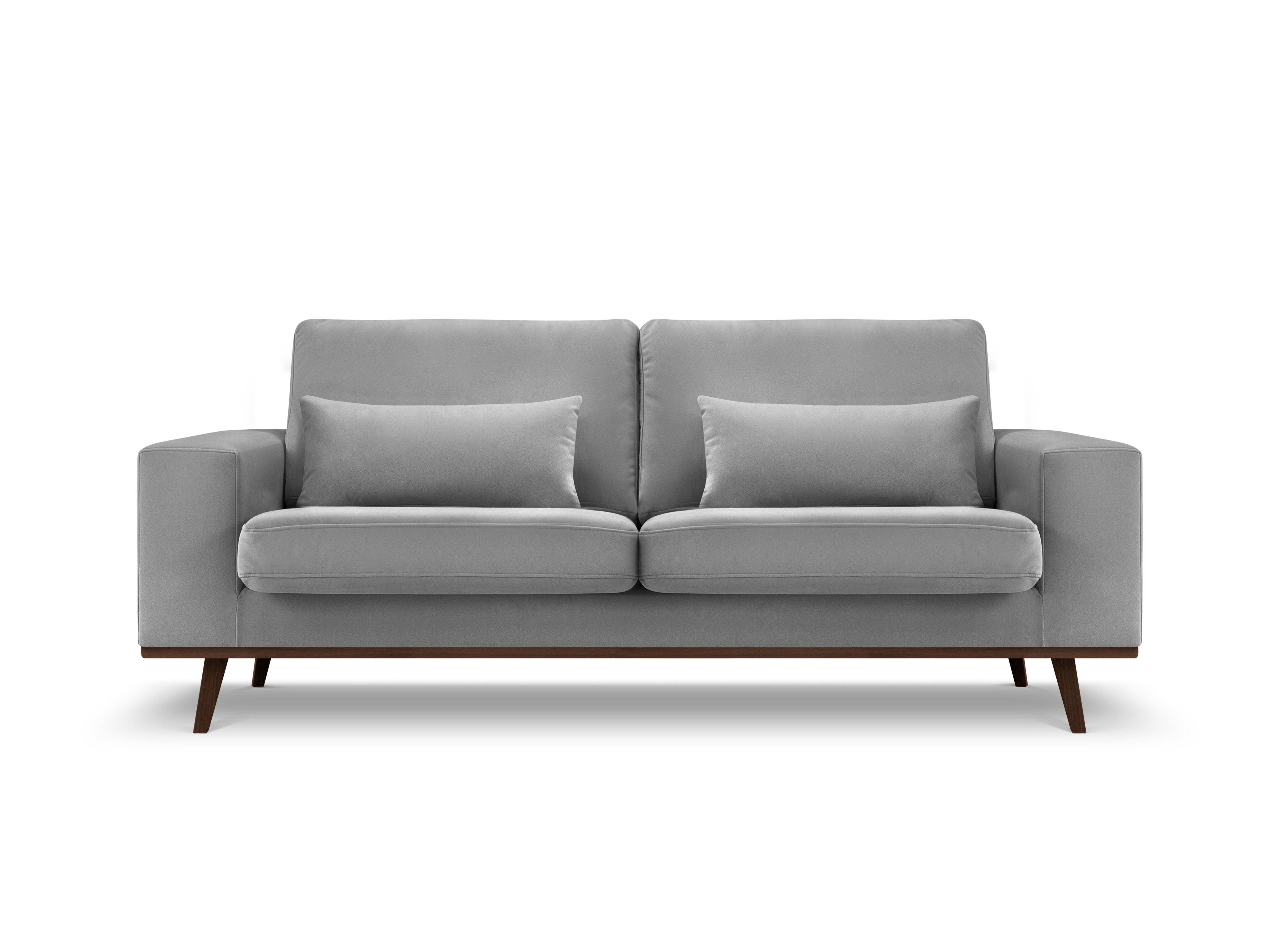 Sofa aksamitna 2-osobowa HEBE szary Mazzini Sofas    Eye on Design