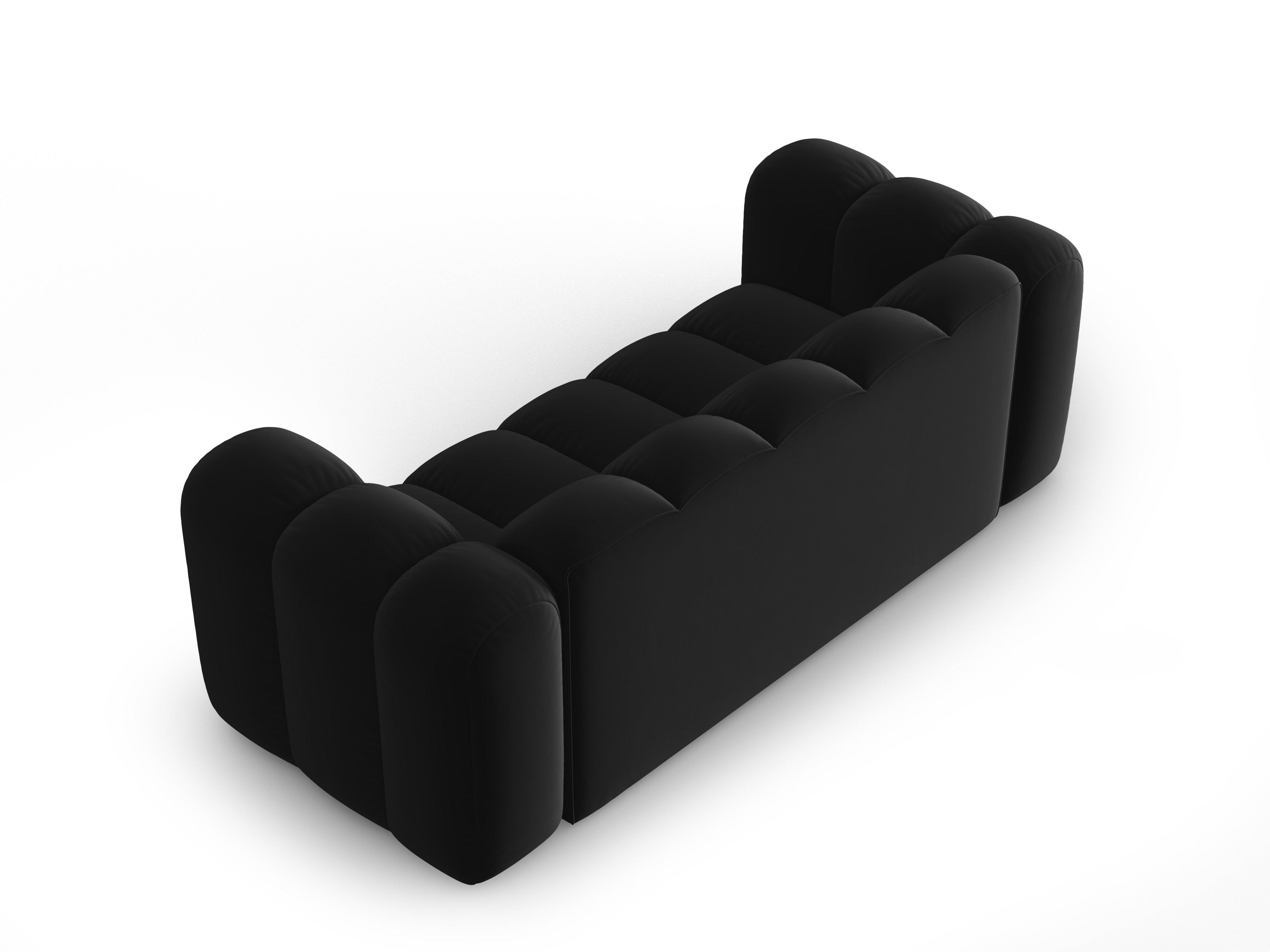 Sofa aksamitna 2-osobowa SKYLER czarny Interieurs 86    Eye on Design