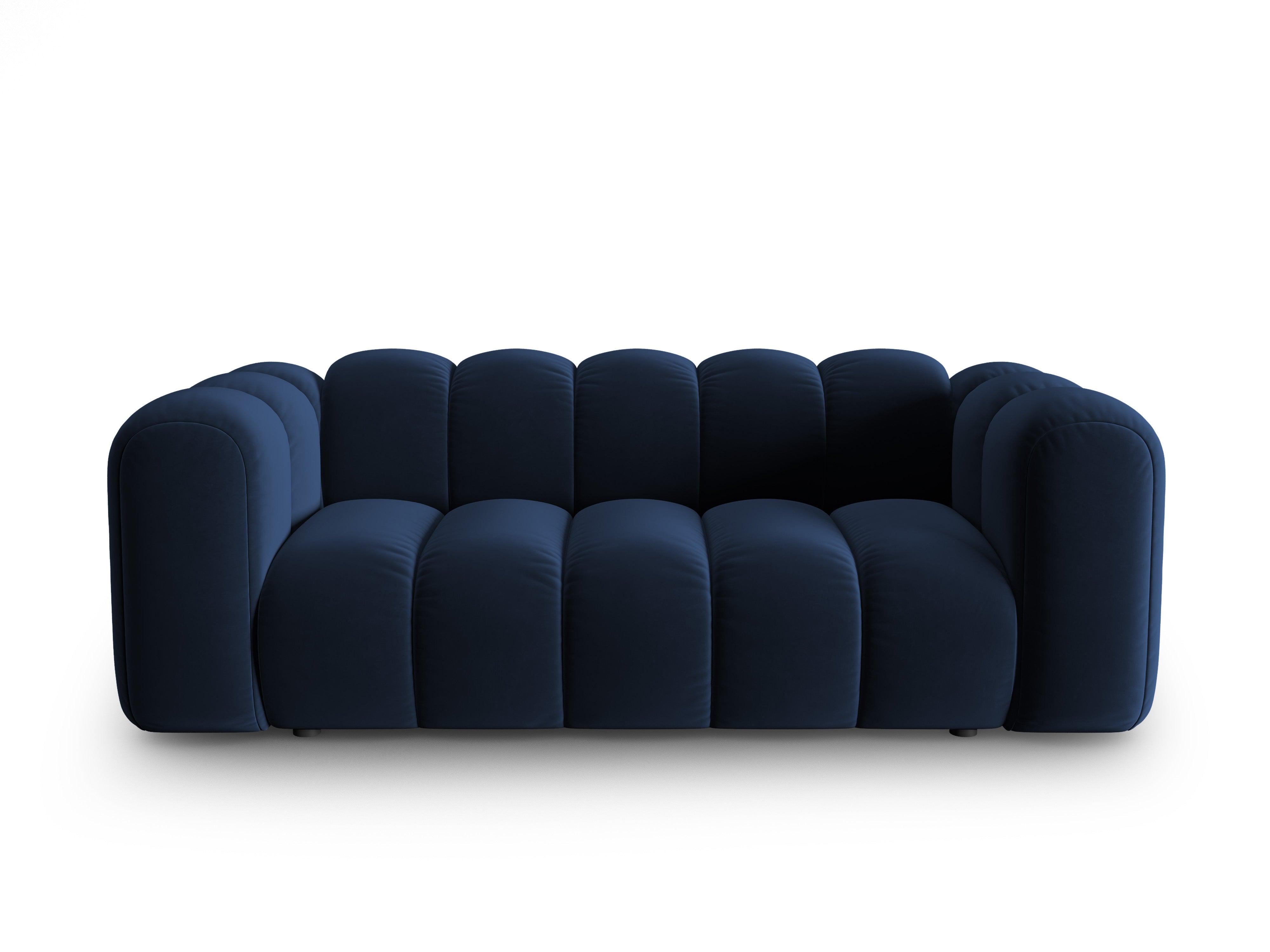 Sofa aksamitna 2-osobowa SKYLER granatowy Interieurs 86    Eye on Design