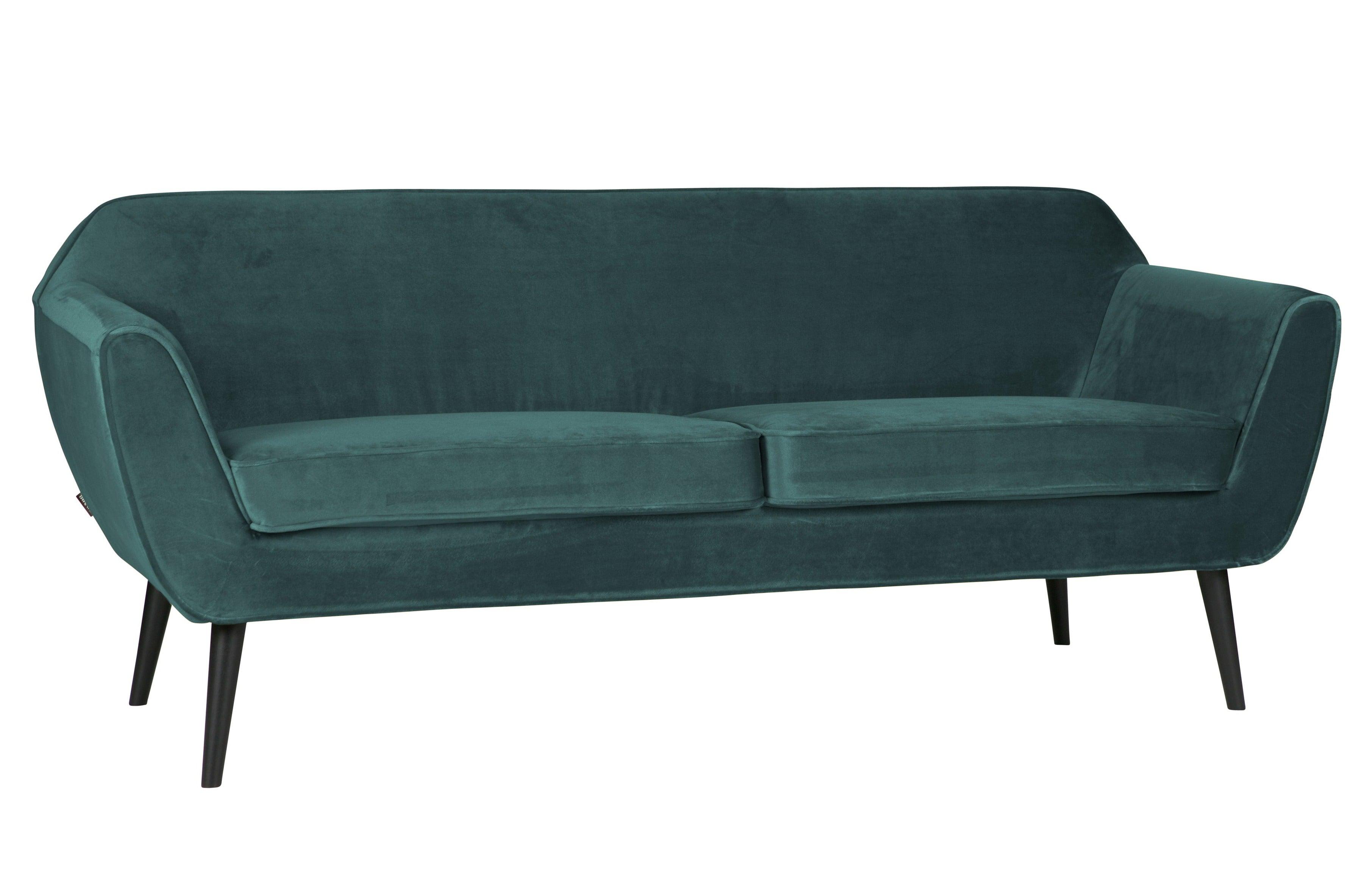 Sofa aksamitna 2,5-osobowa ROCCO morski Woood    Eye on Design