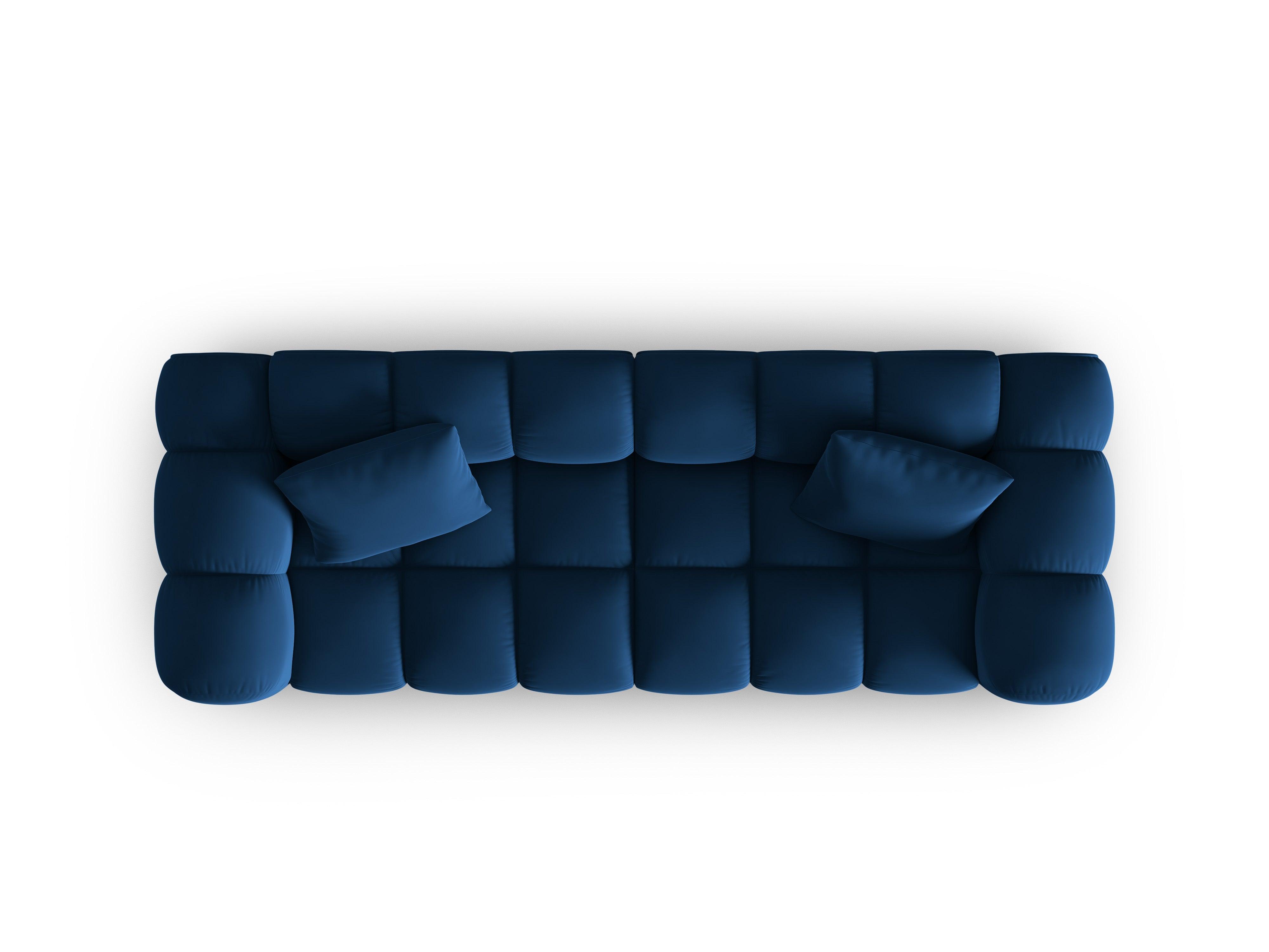 Sofa aksamitna 3-osobowa HALLEY granat królewski Windsor & Co    Eye on Design