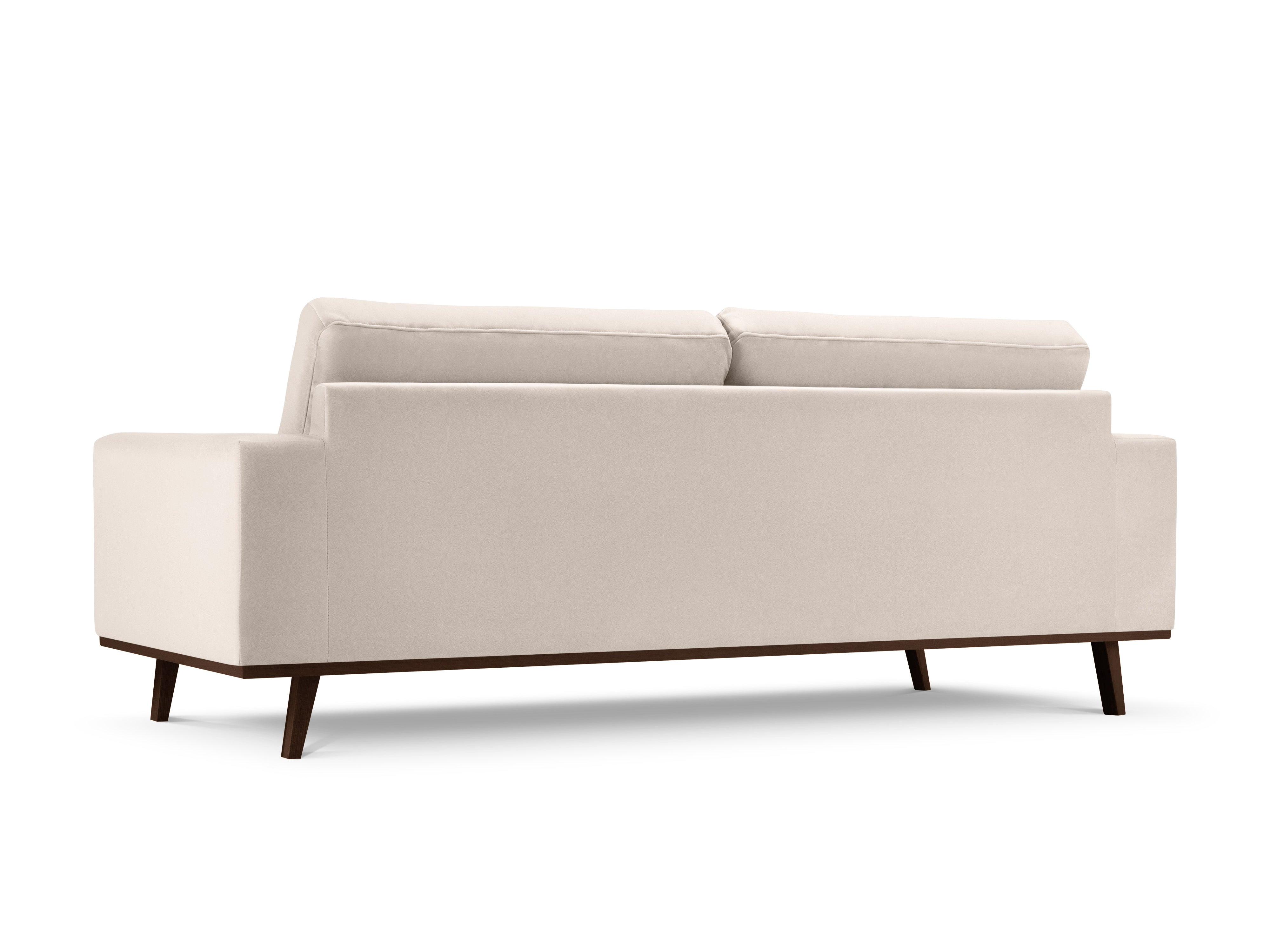 Sofa aksamitna 3-osobowa HEBE beżowy Mazzini Sofas    Eye on Design