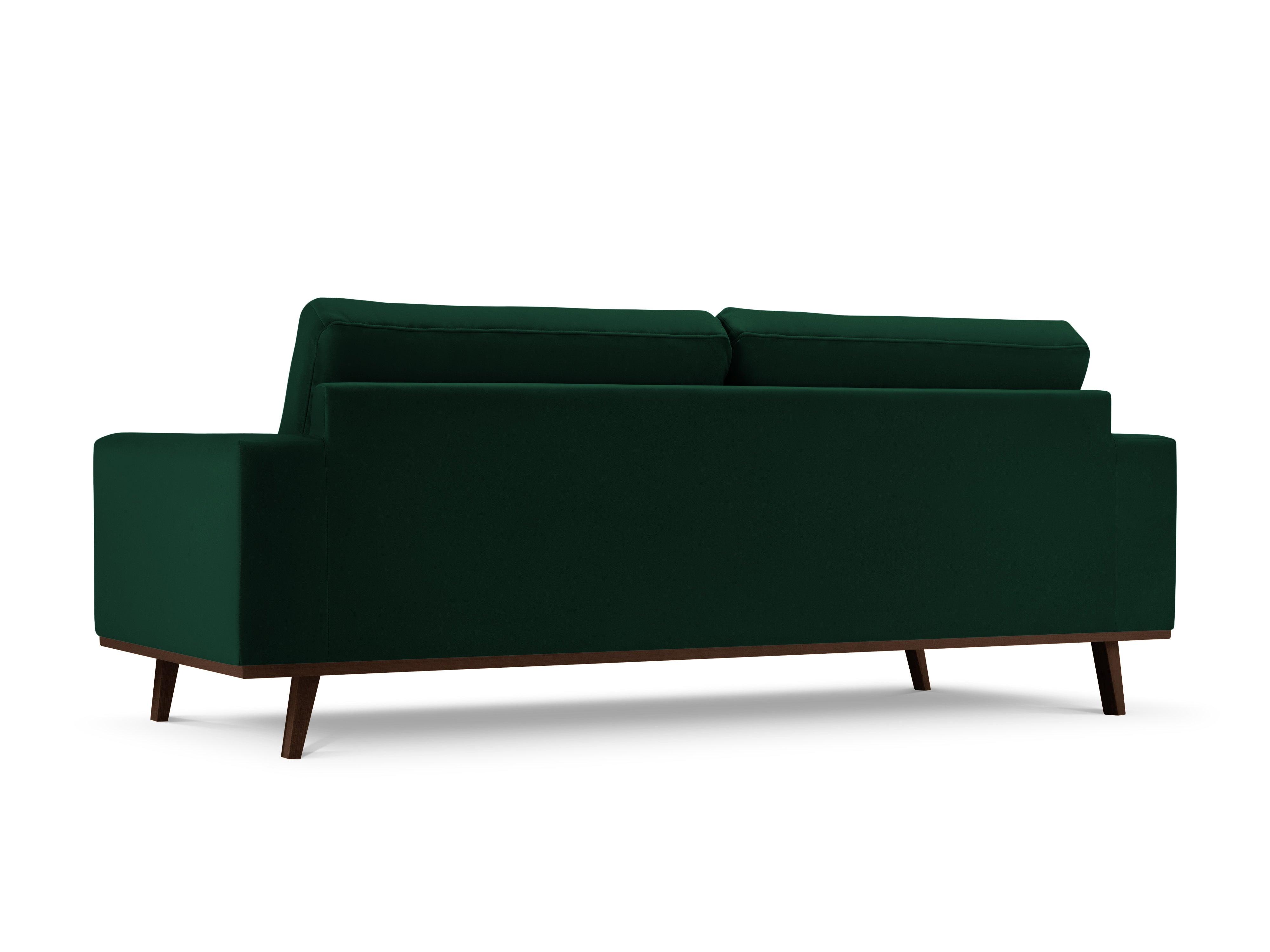 Sofa aksamitna 3-osobowa HEBE butelkowa zieleń Mazzini Sofas    Eye on Design