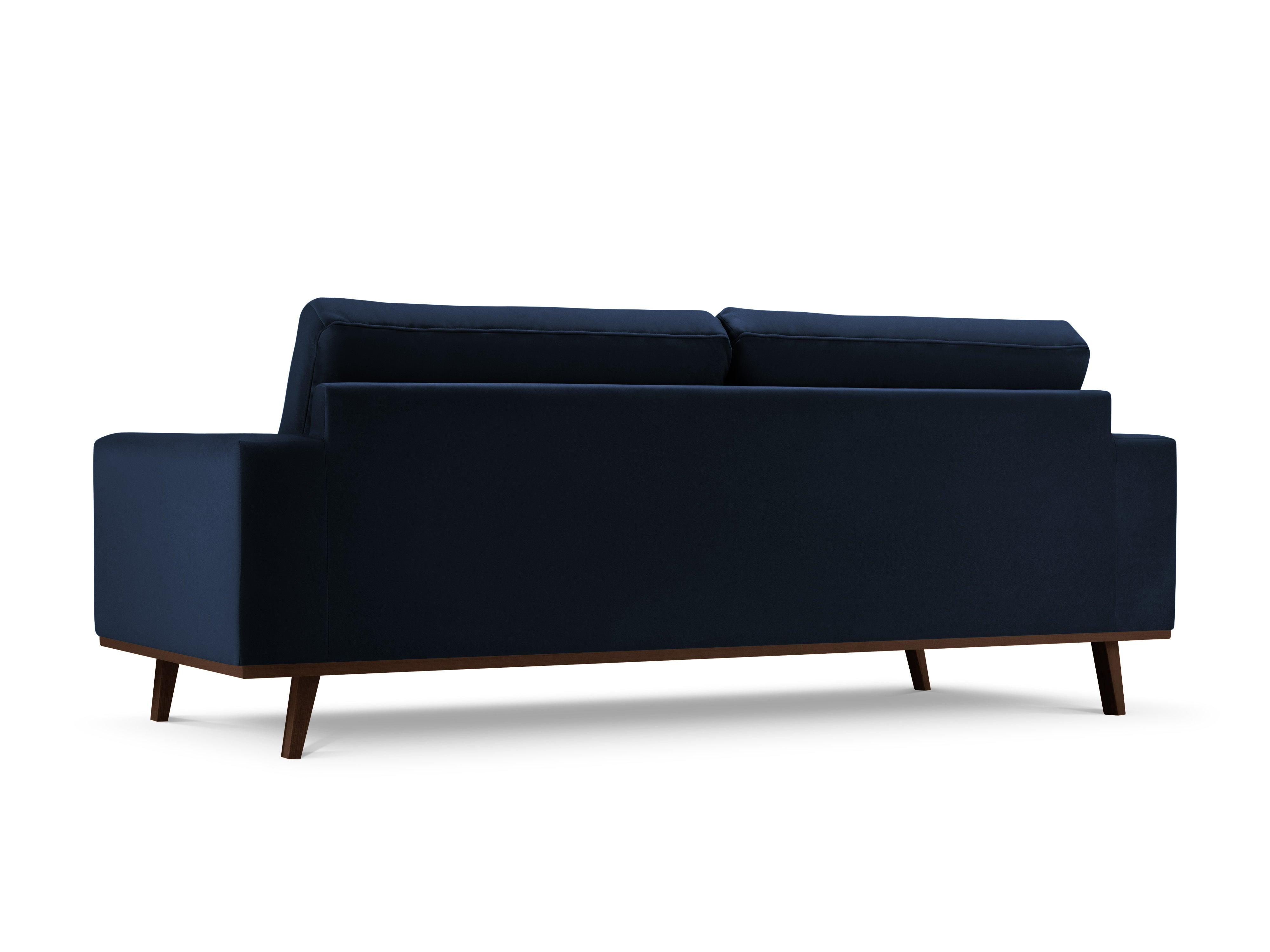 Sofa aksamitna 3-osobowa HEBE granat królewski Mazzini Sofas    Eye on Design