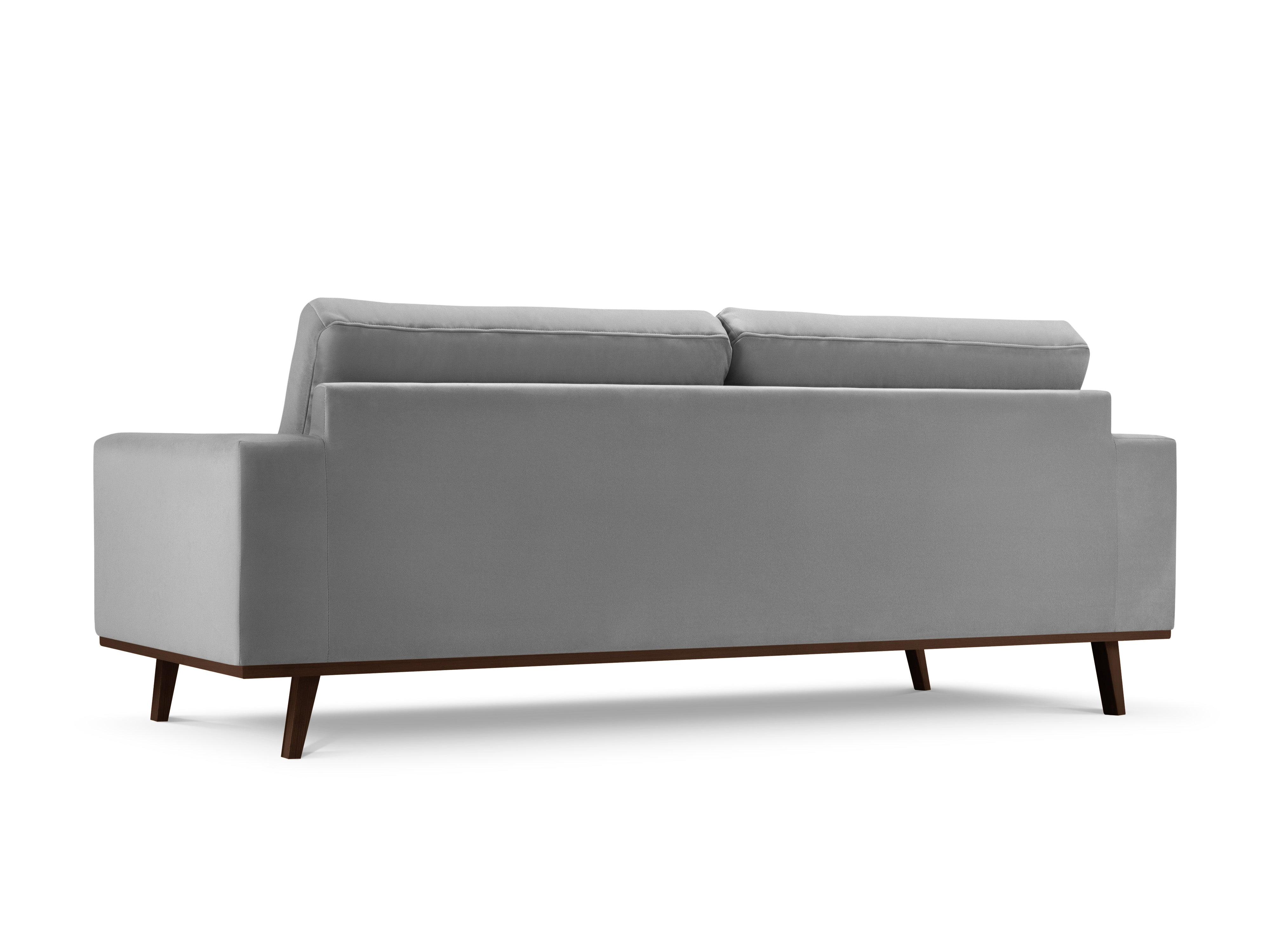 Sofa aksamitna 3-osobowa HEBE szary Mazzini Sofas    Eye on Design