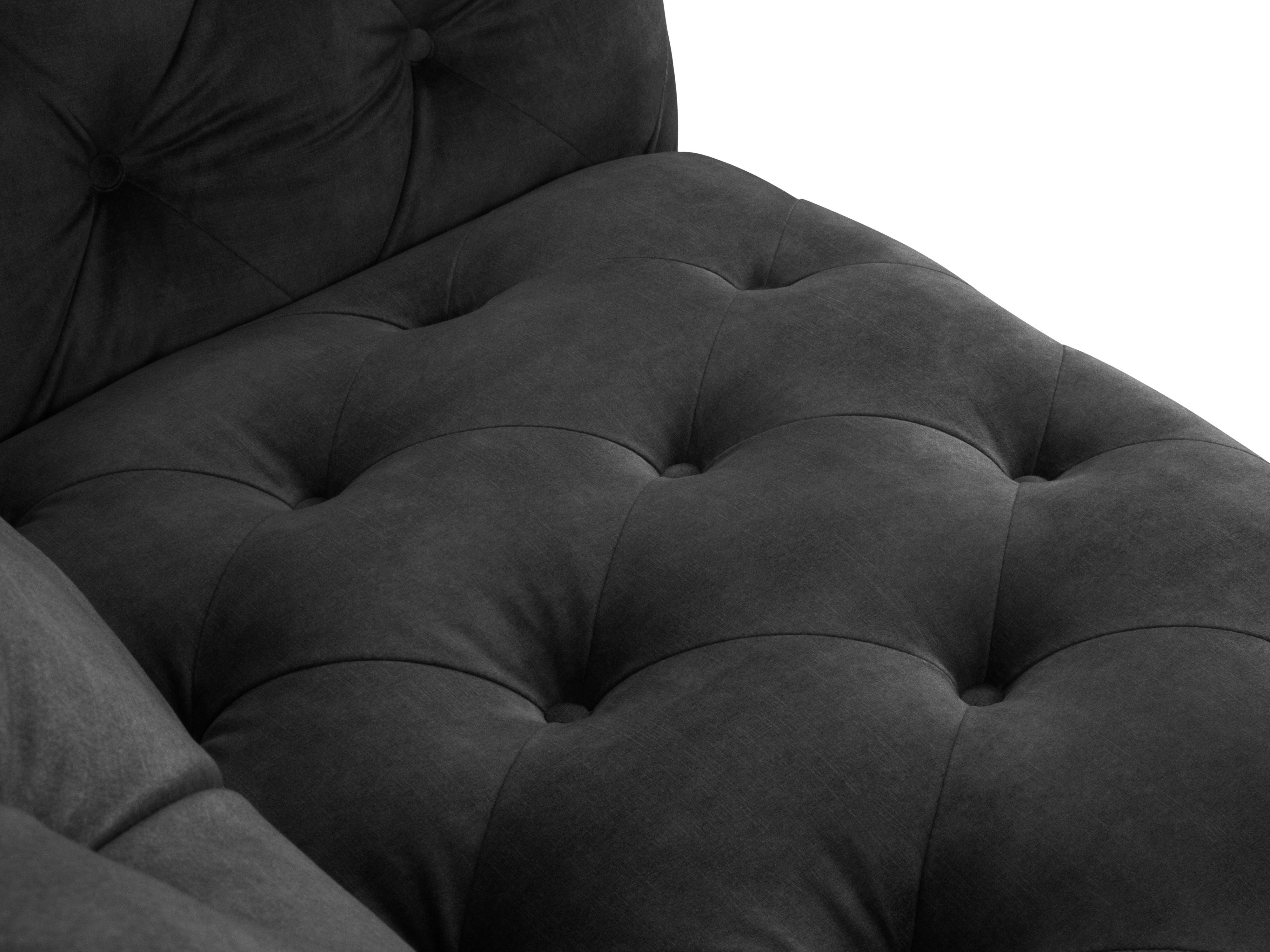 Sofa aksamitna 3-osobowa LOGE ciemnoszary Windsor & Co    Eye on Design