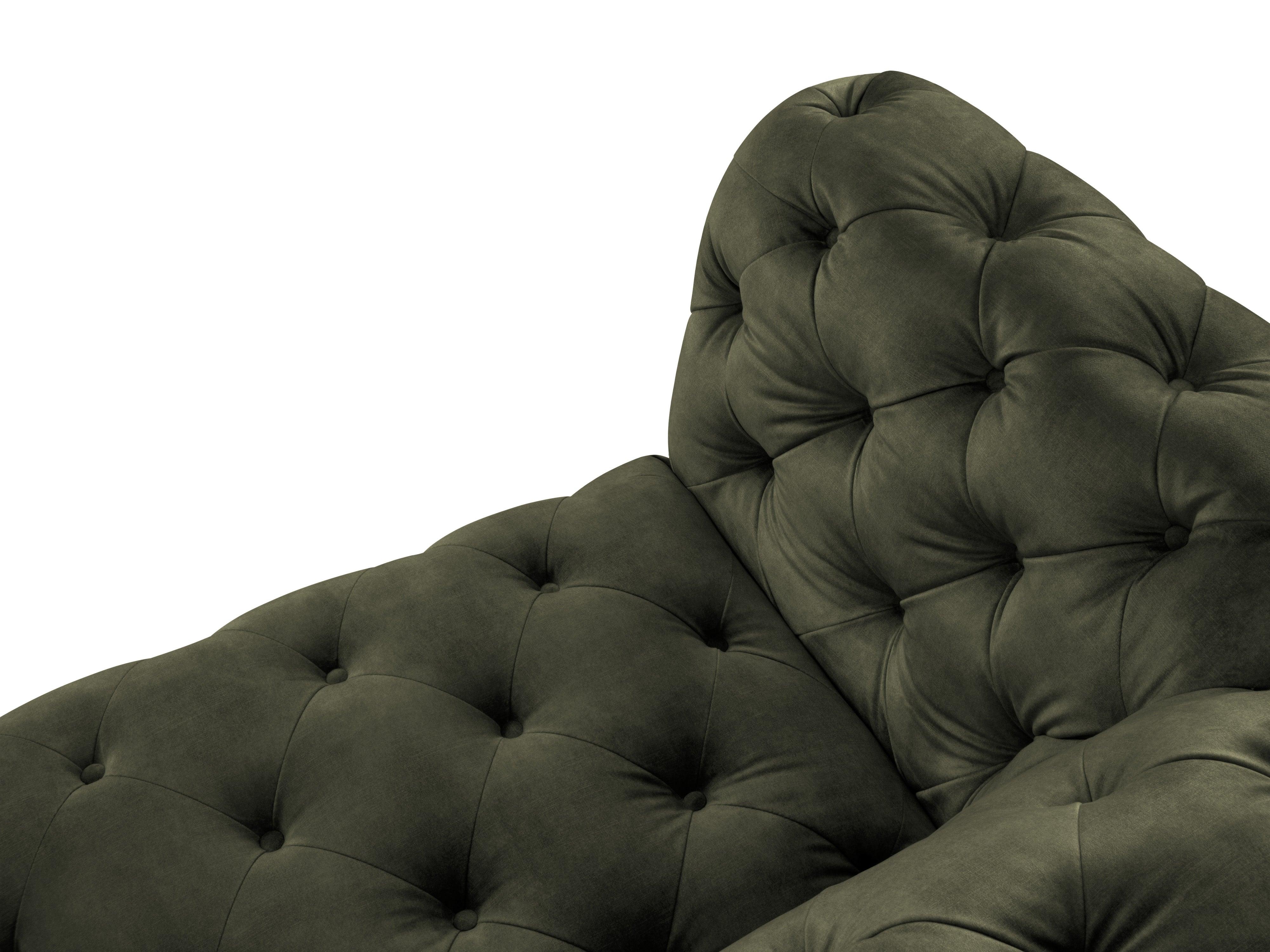 Sofa aksamitna 3-osobowa LOGE ciemnozielony Windsor & Co    Eye on Design