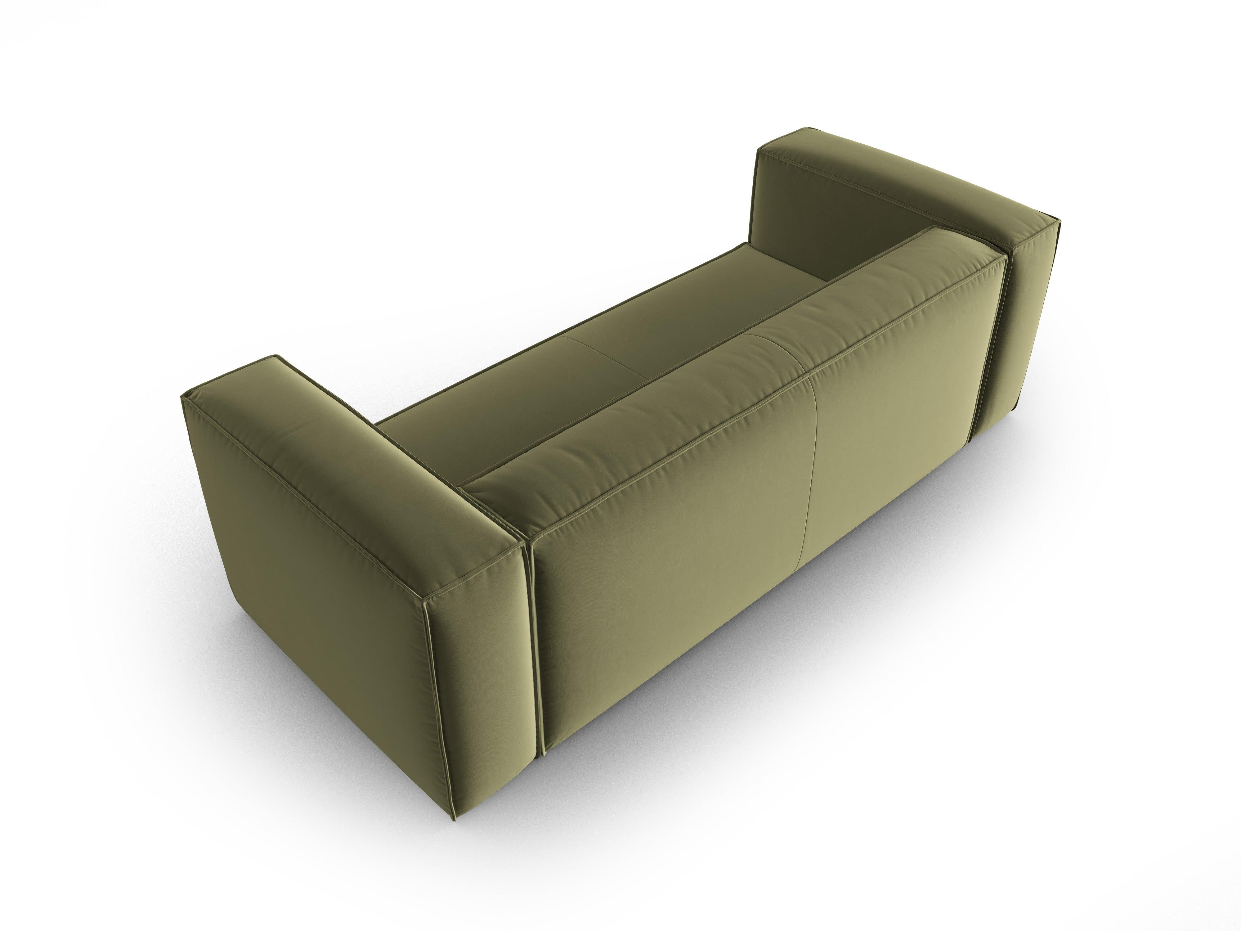 Sofa aksamitna 3-osobowa MACKAY jasnozielony Cosmopolitan Design    Eye on Design