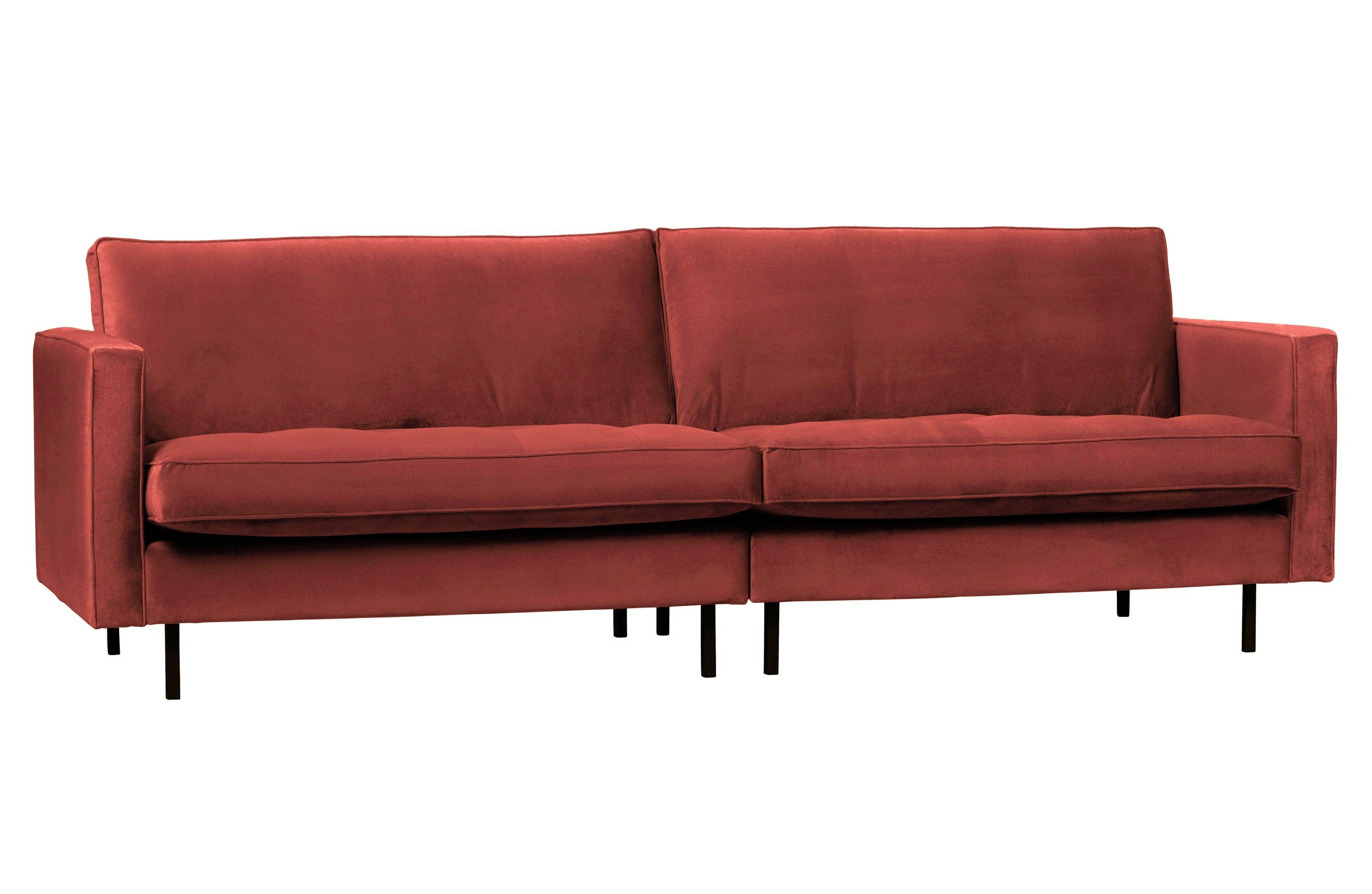 Sofa aksamitna 3-osobowa RODEO CLASSIC kasztanowy Be Pure    Eye on Design